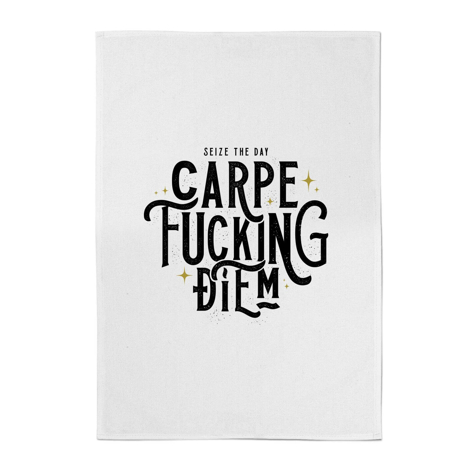 Carpe F*cking Diem Cotton Tea Towel