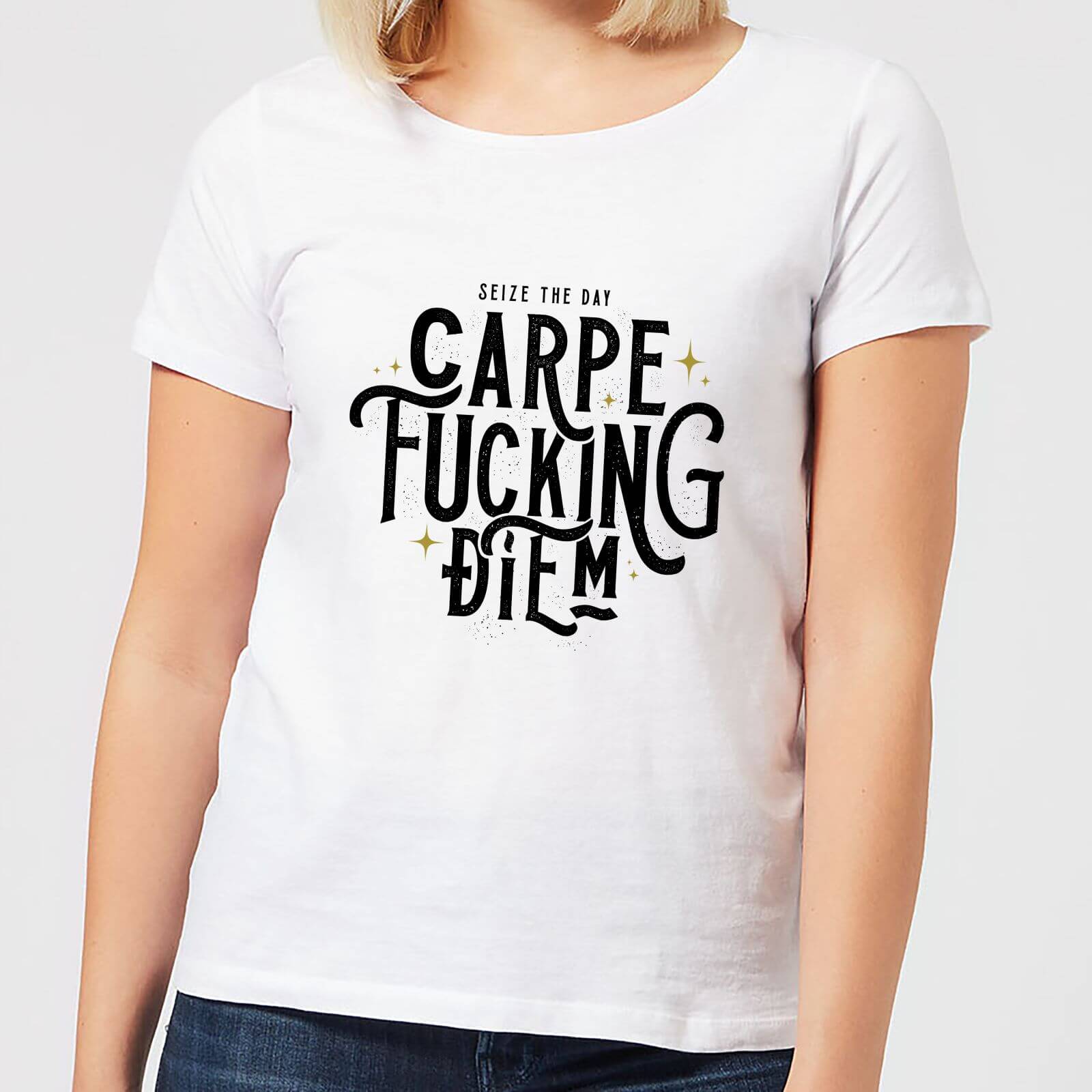 Carpe F*cking Diem Women's T-Shirt - White - M - White