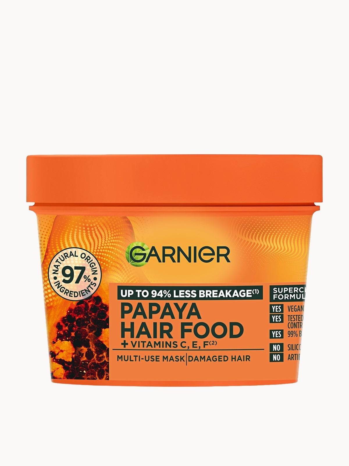 Garnier Hair Food Multi-Use Mask, Strengthening Papaya, For Damaged Hair 400ml