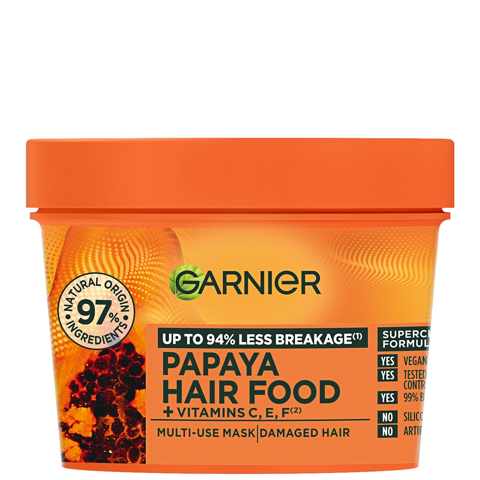 Garnier Ultimate Blends Hair Food Papaya 3-in-1 Damaged Hair Mask Treatment 390ml