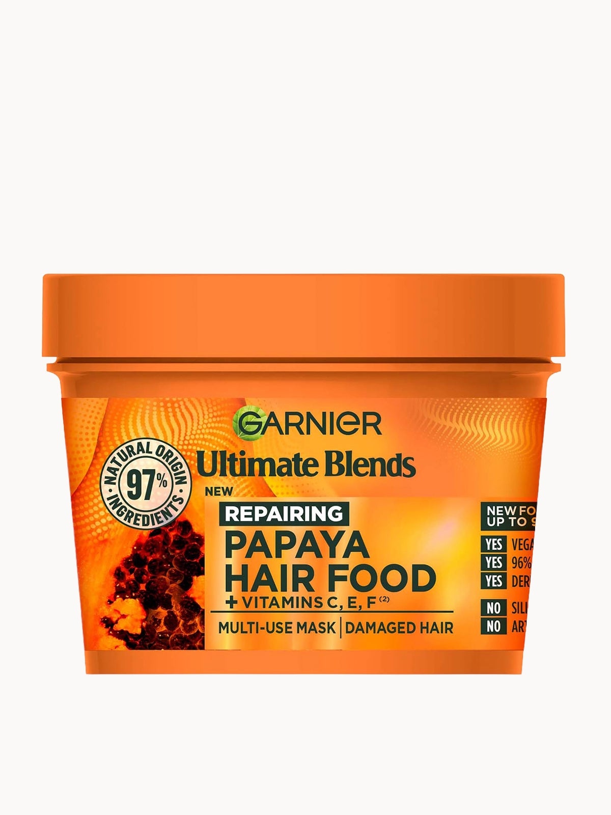 Garnier Hair Food Multi-Use Mask, Strengthening Papaya, For Damaged Hair 400ml