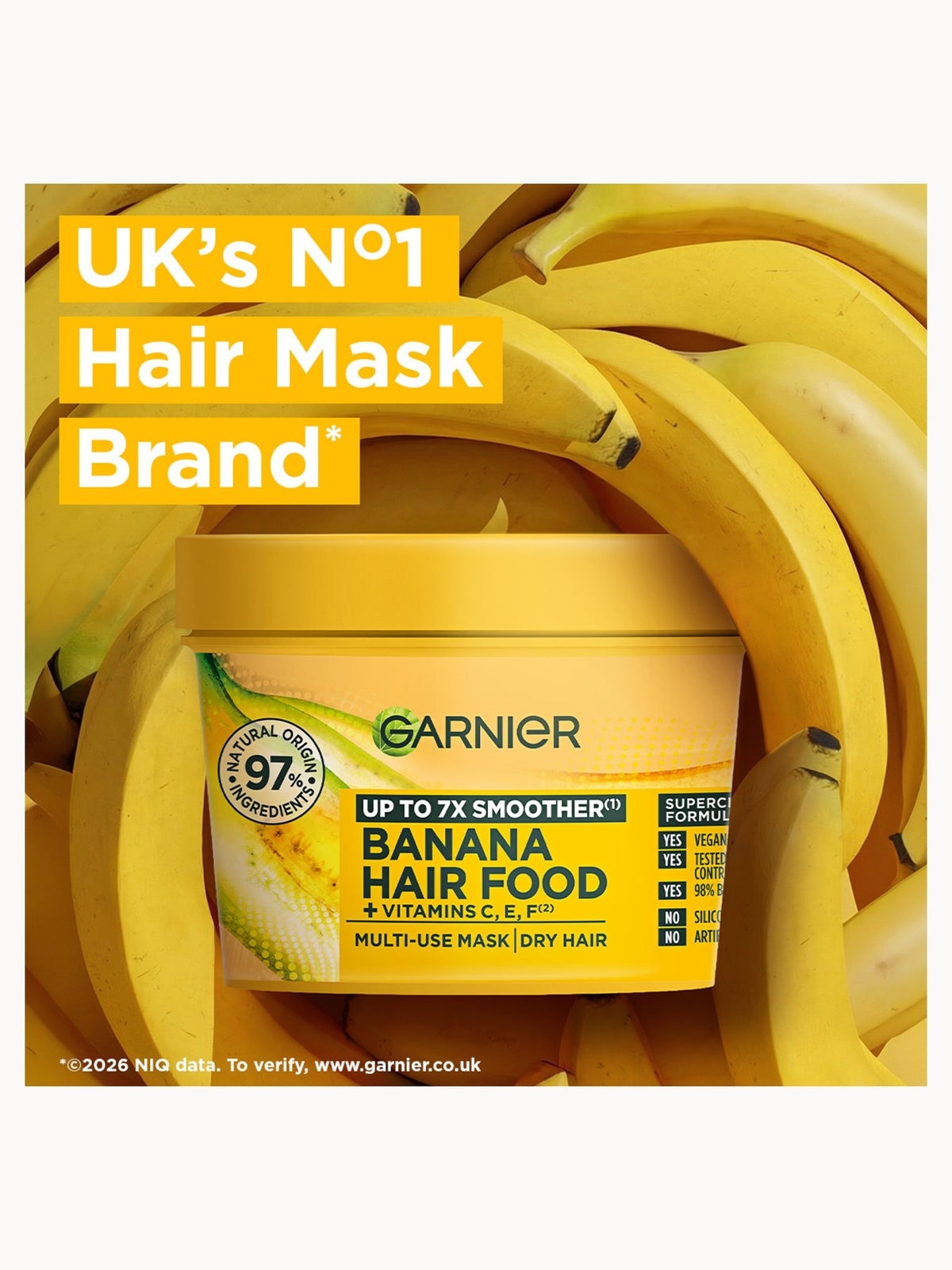 Garnier Hair Food Multi-Use Mask, Nourishing Banana, For Dry Hair 400ml 2