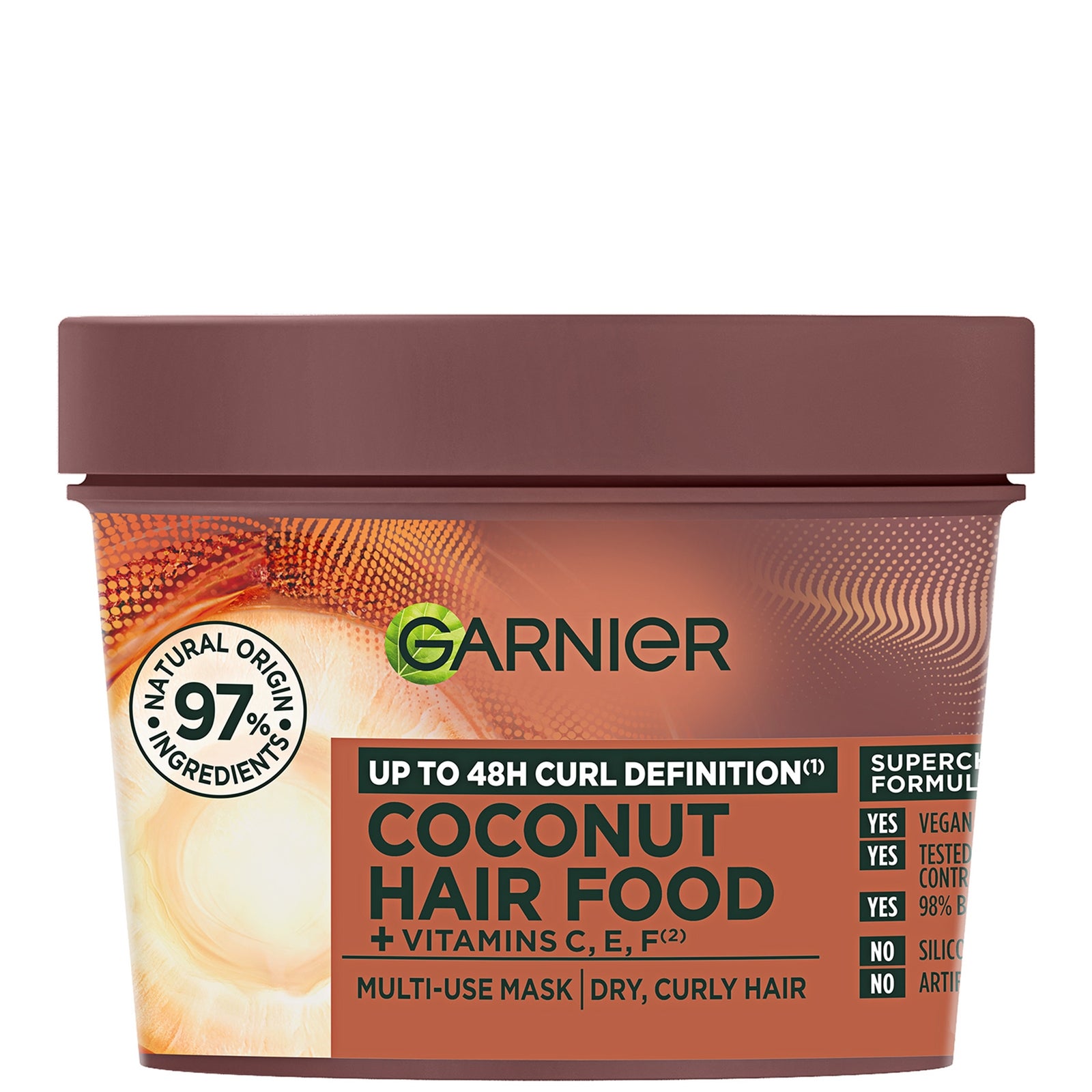 Garnier Ultimate Blends Hair Food Coconut Oil 3-in-1 Frizzy Hair Mask Treatment 390ml