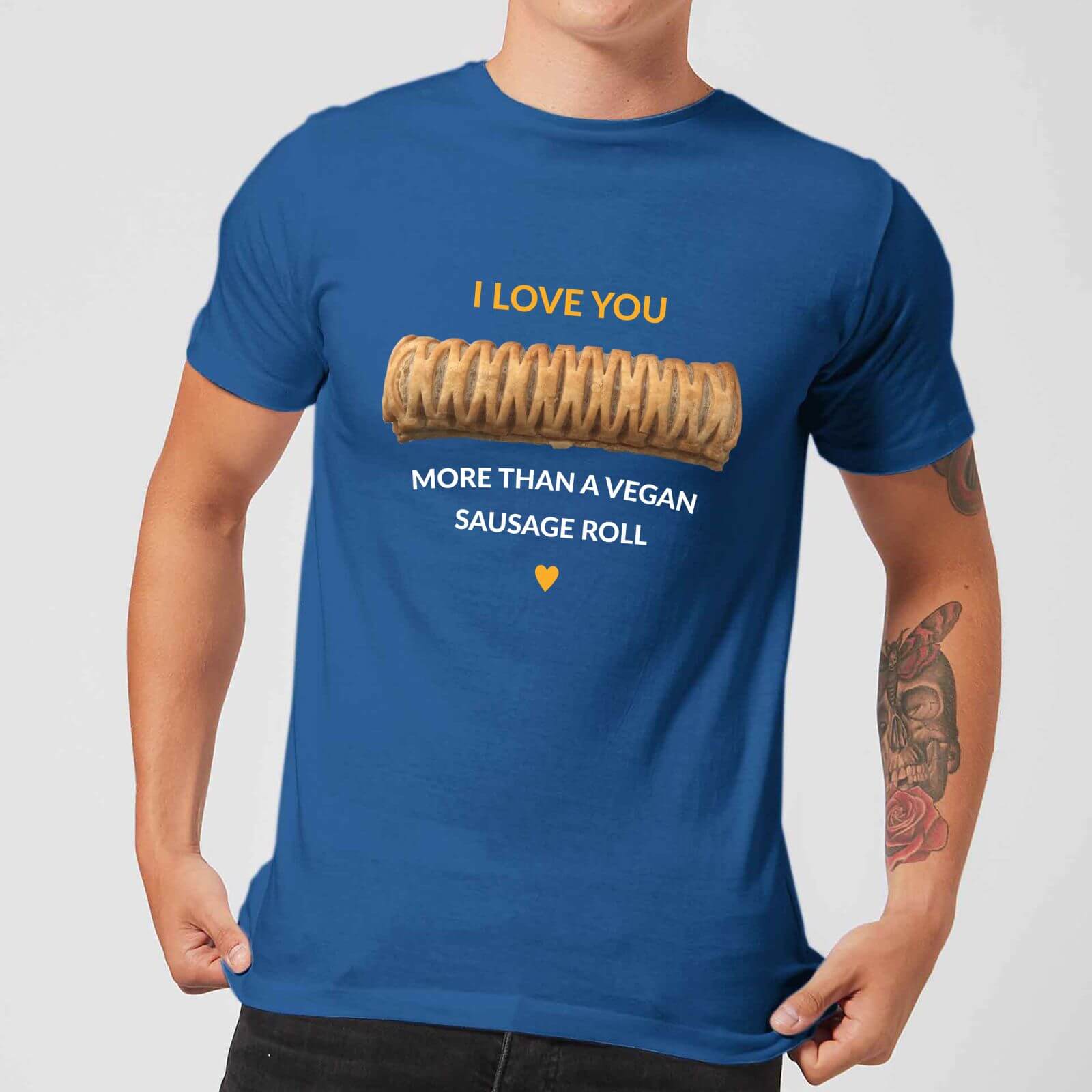 I Love You More Than A Vegan Sausage Roll Men's T-Shirt - Royal Blue - XXL - royal blue