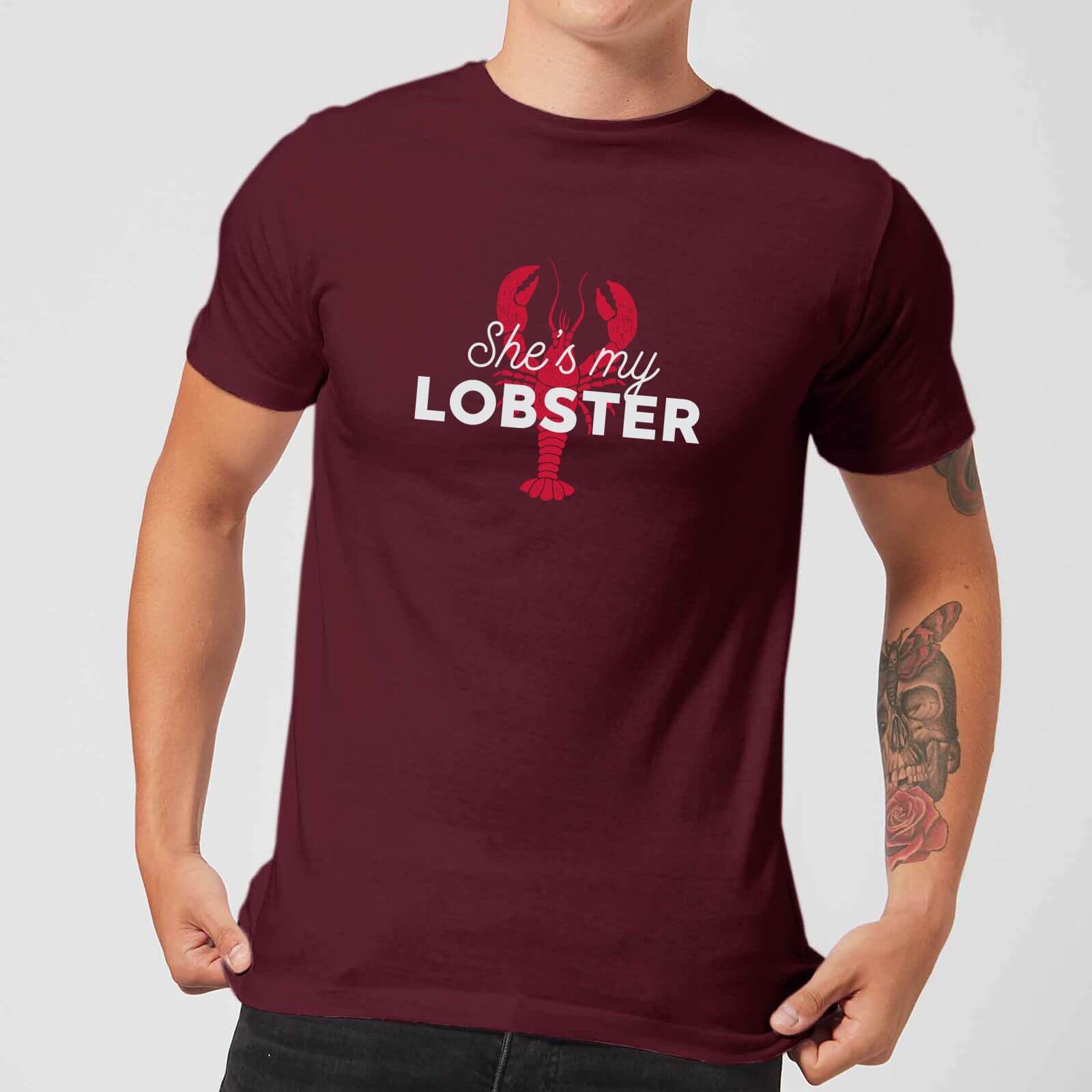 She's My Lobster Men's T-Shirt - Burgundy - M - Burgundy
