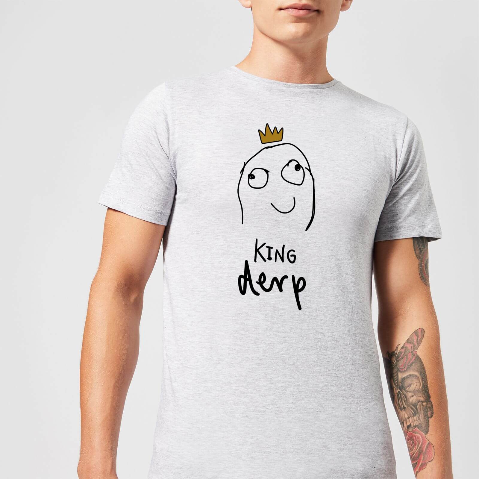 King Derp Men's T-Shirt - Grey - S - Grey