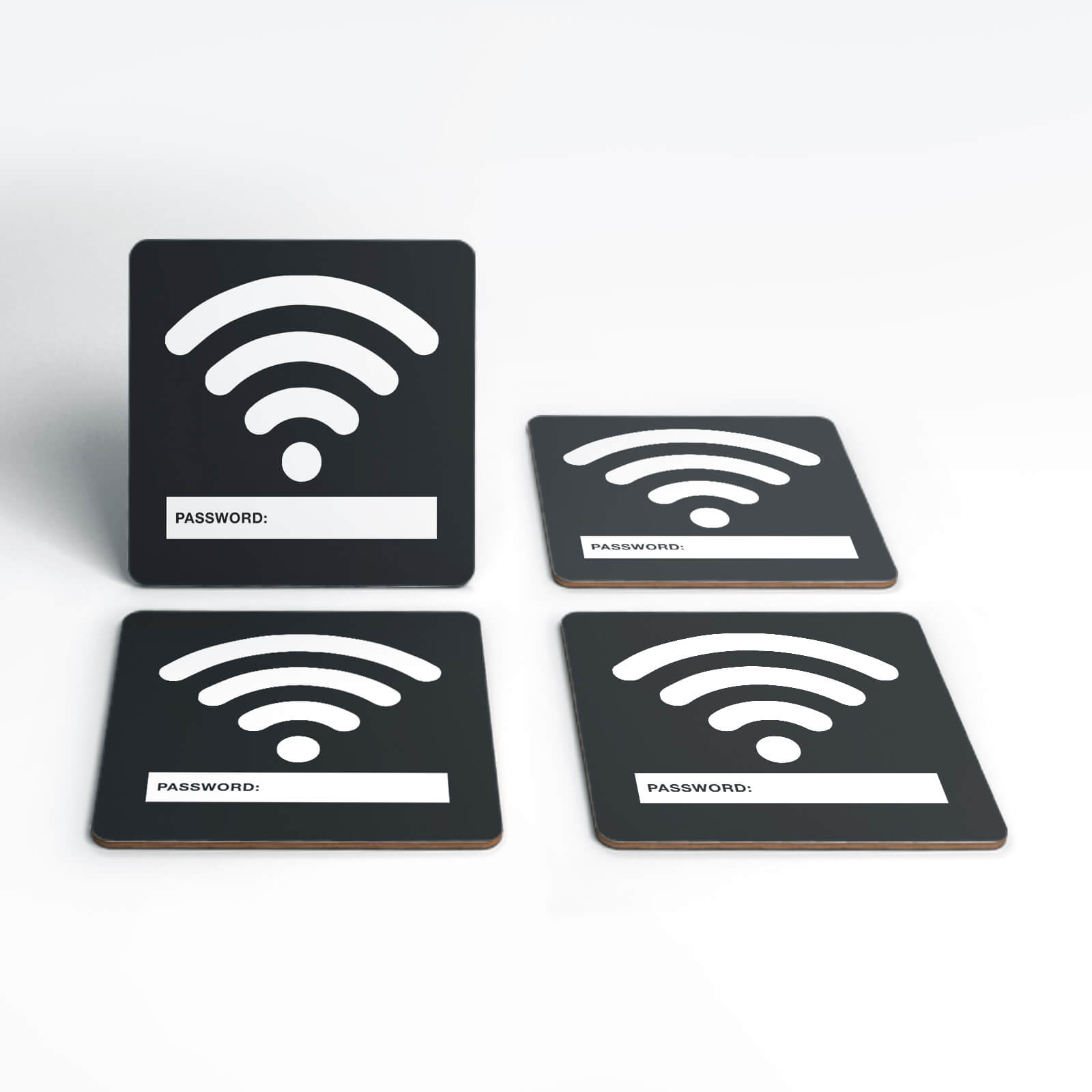 Wifi Password Coaster Set