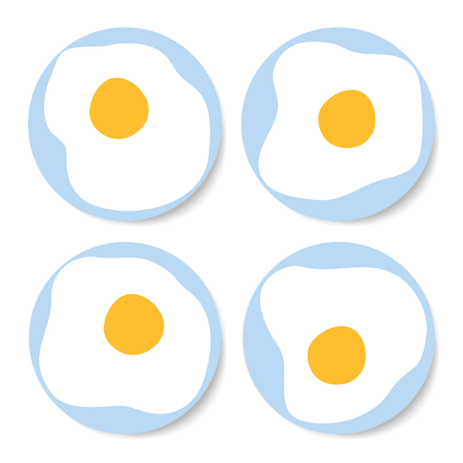 Fried Egg Coaster Set