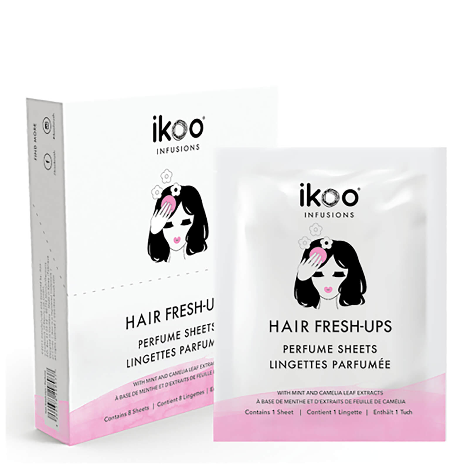 

ikoo Perfume Sheets Fresh Hair Ups (Box of 8 Sachets)
