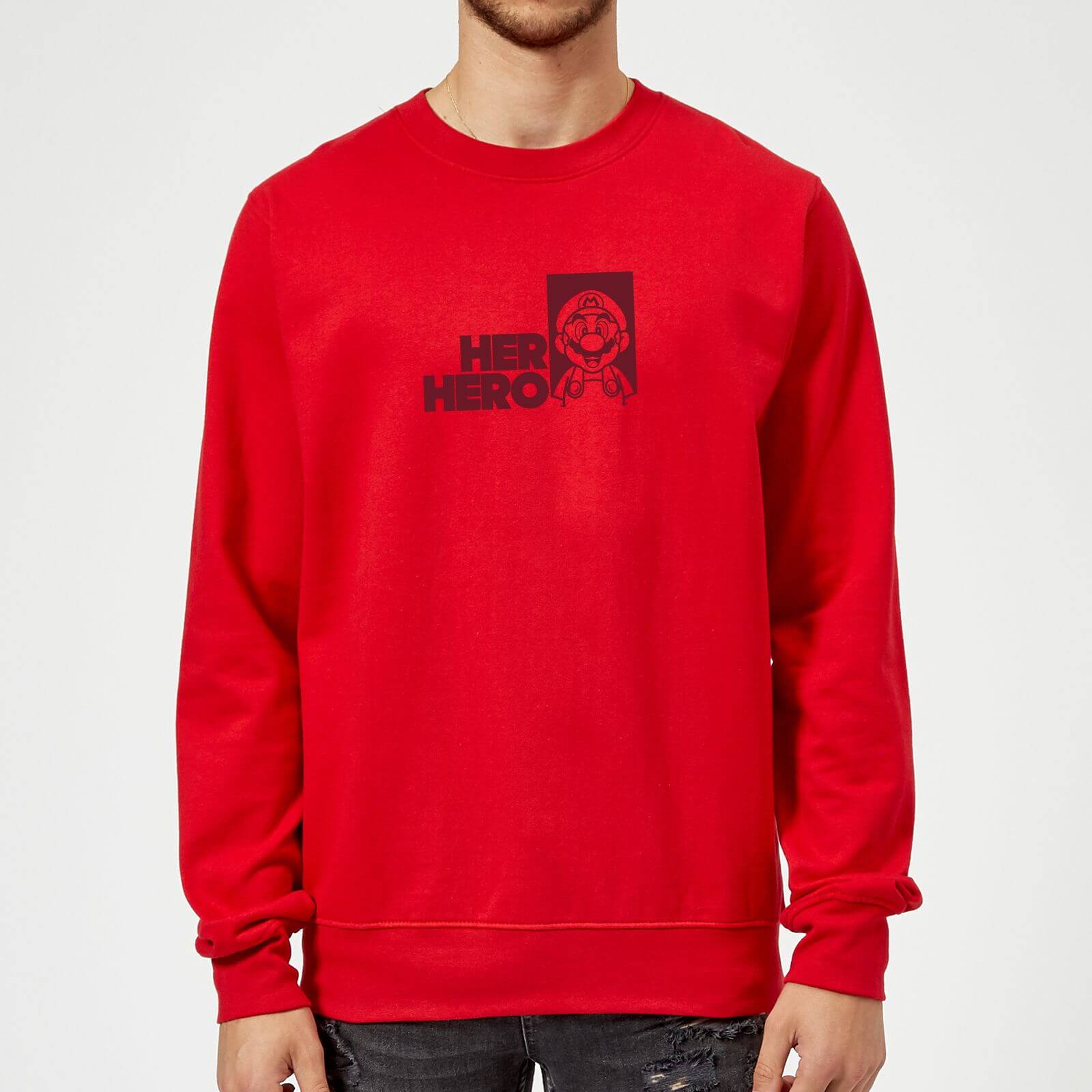 

Super Mario Her Hero Sweatshirt - Red - L - Rouge