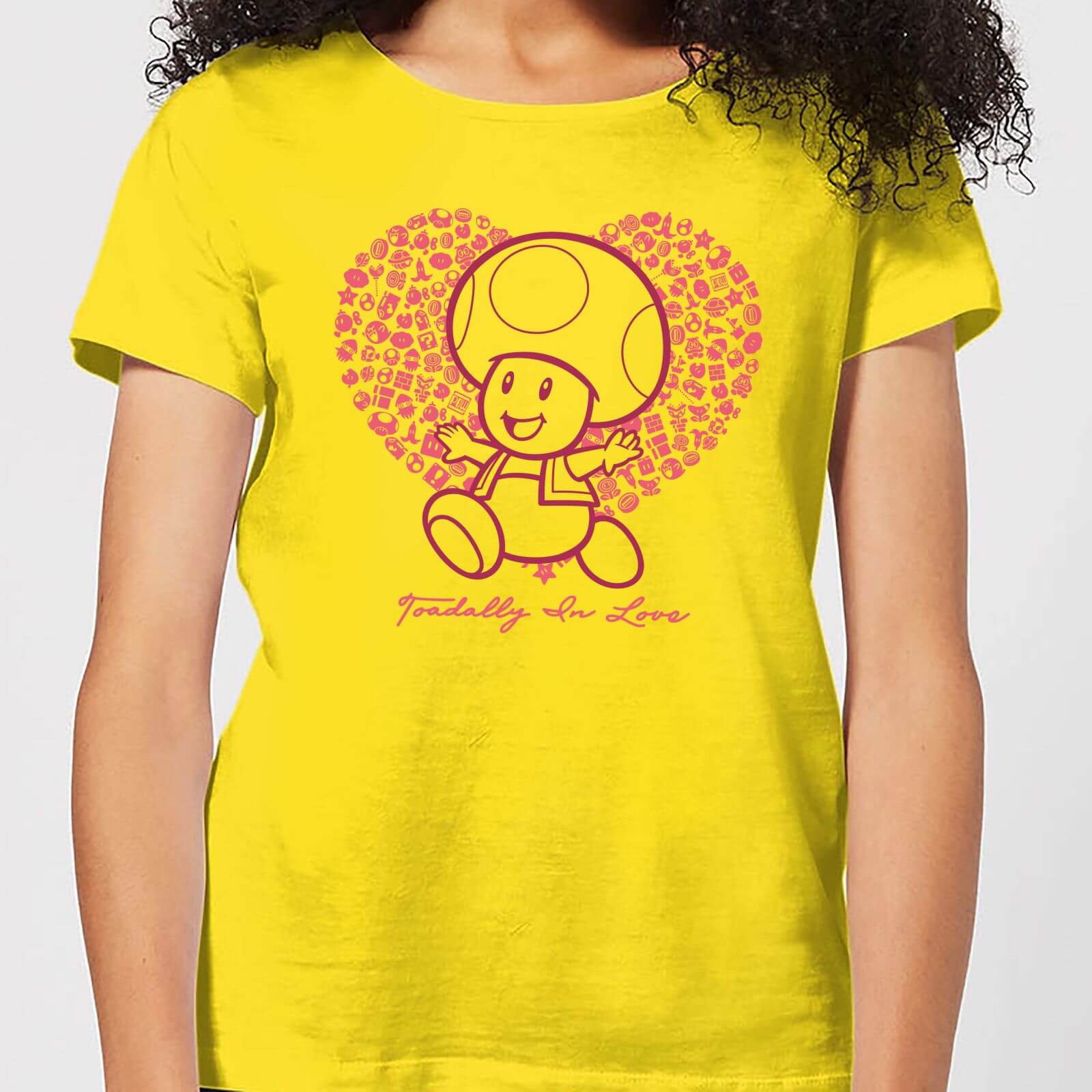 

Super Mario Toadally In Love Women's T-Shirt - Yellow - XXL