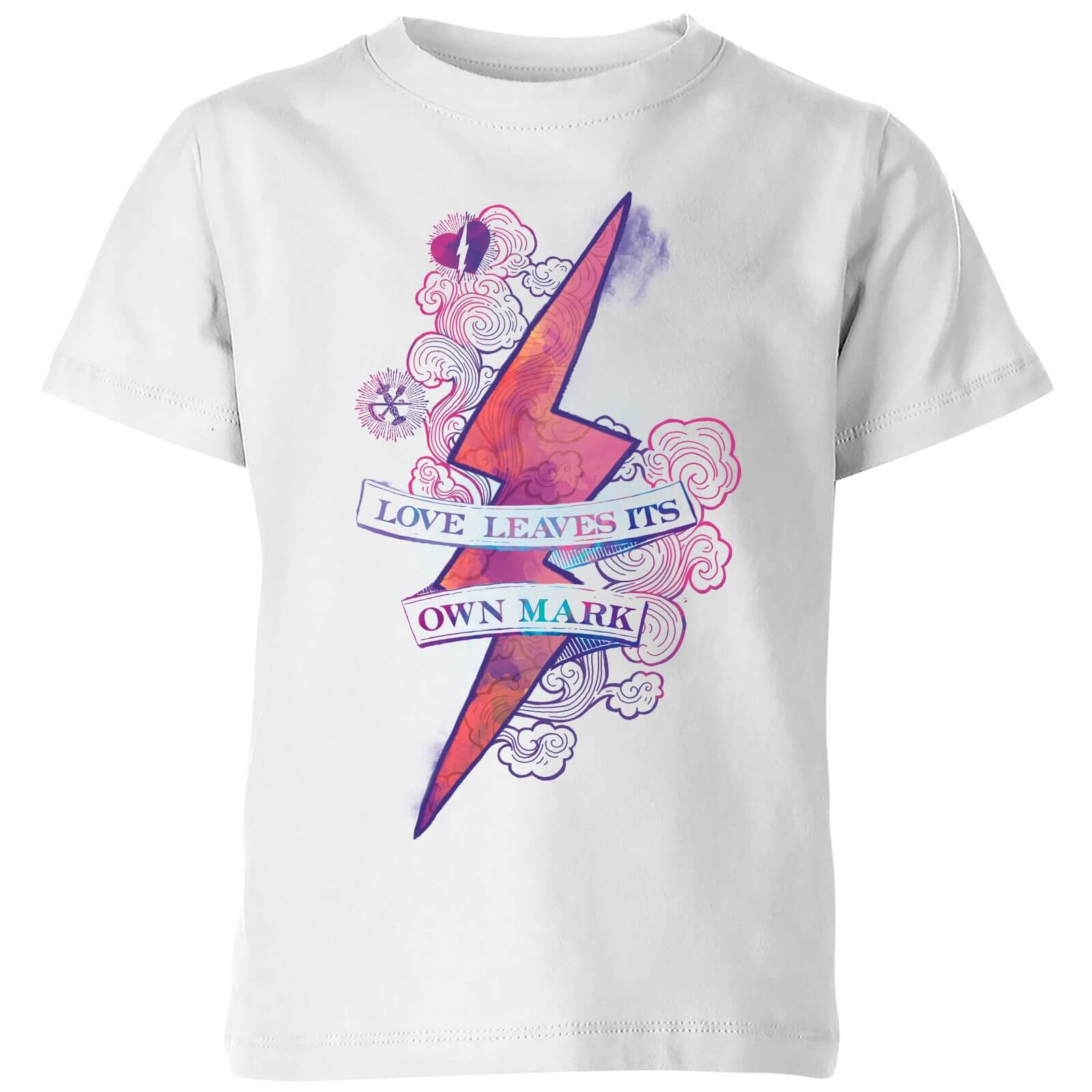 Harry Potter Love Leaves Its Own Mark Kids' T-Shirt - White - 3-4 Jahre