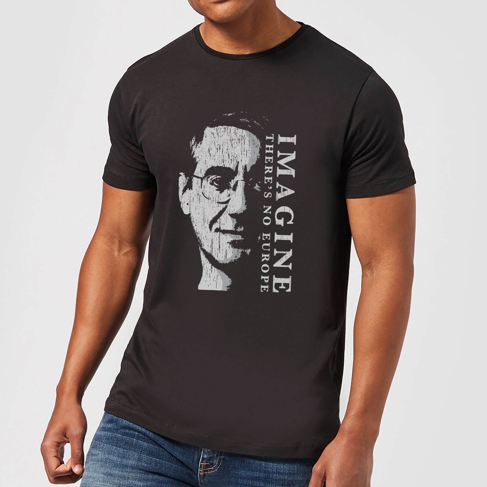 Imagine There's No Europe Men's T-Shirt - Black - XS - Black