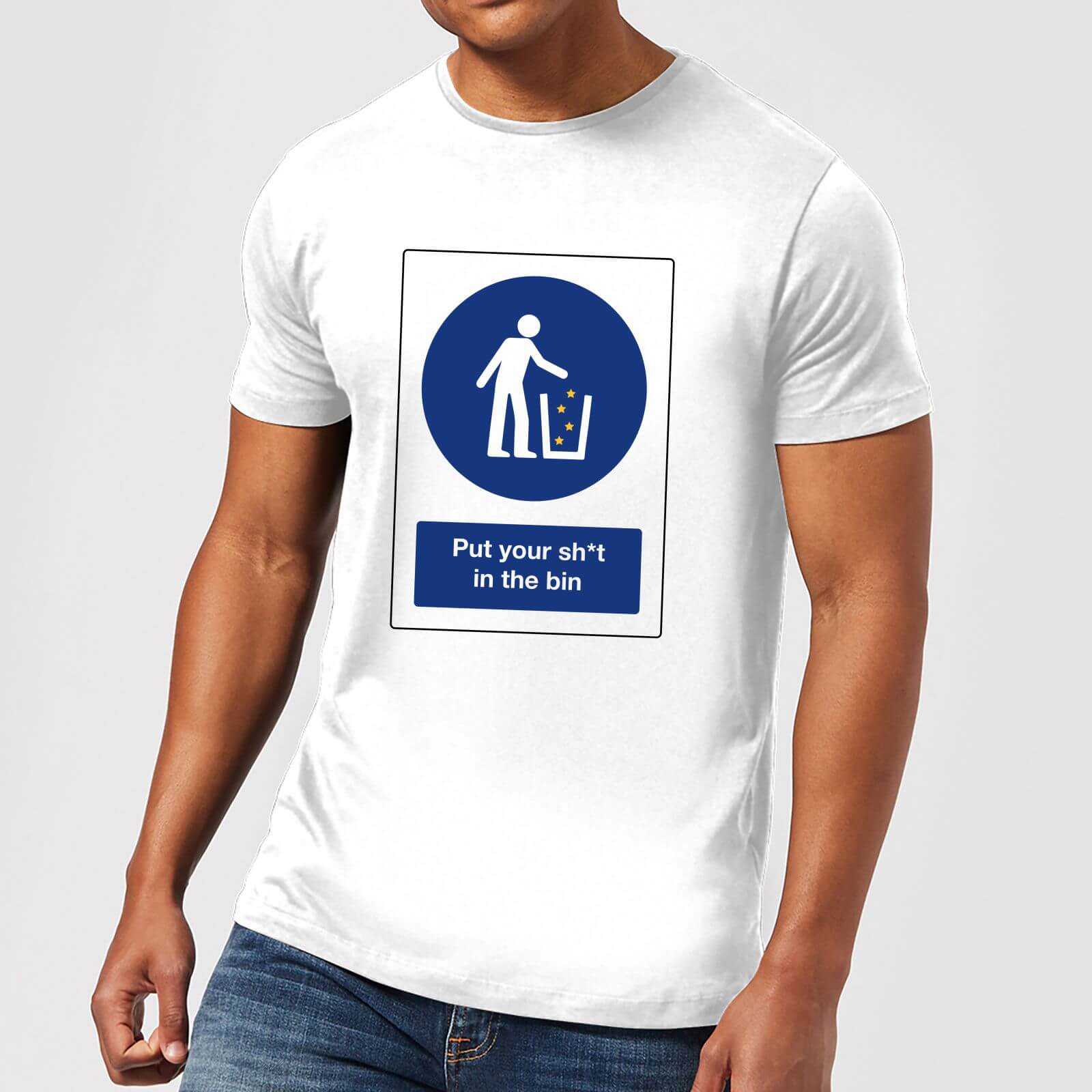 Put Your Sh*t In The Bin Men's T-Shirt - White - M - White