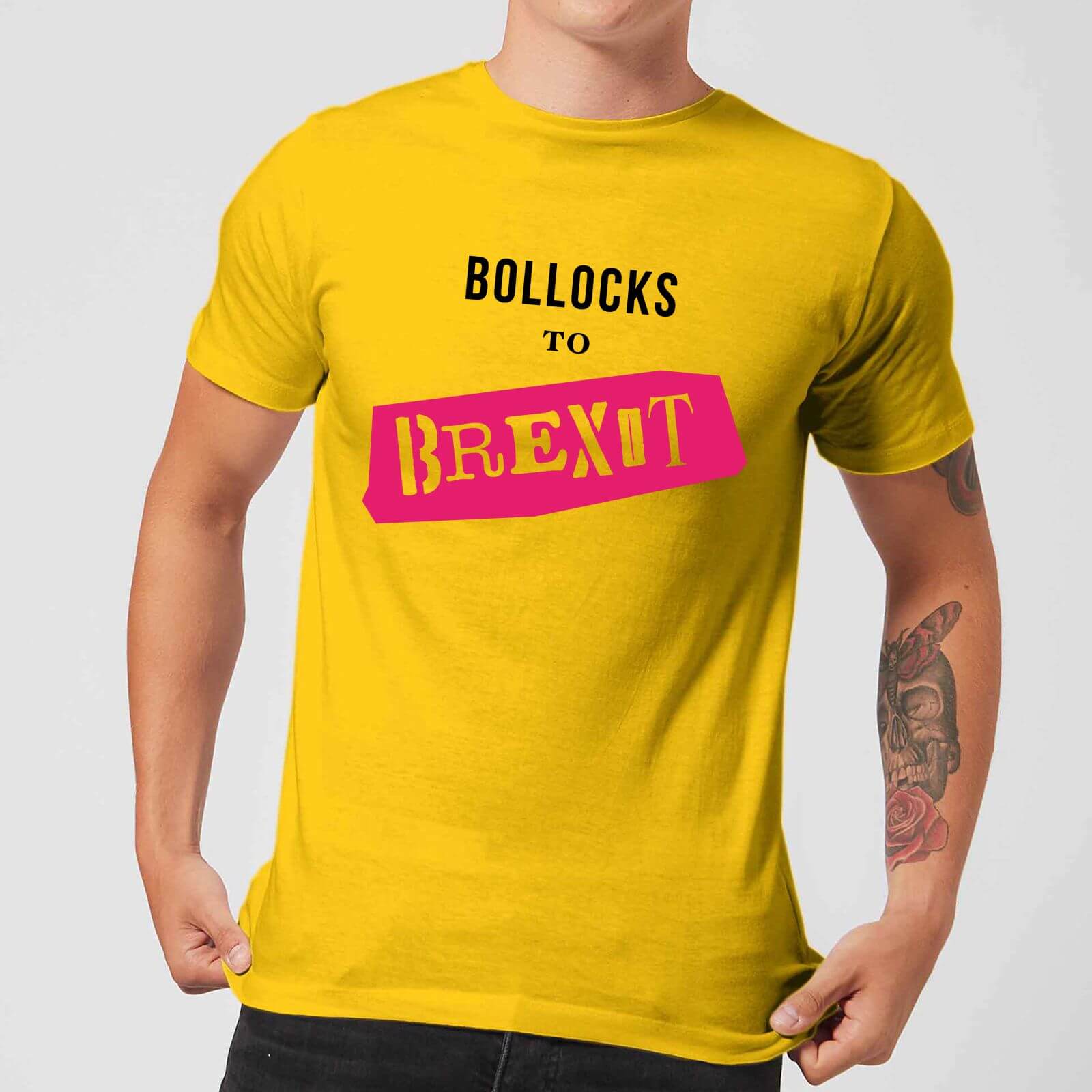 Bollocks To Brexit Men's T-Shirt - Yellow - XS - Yellow