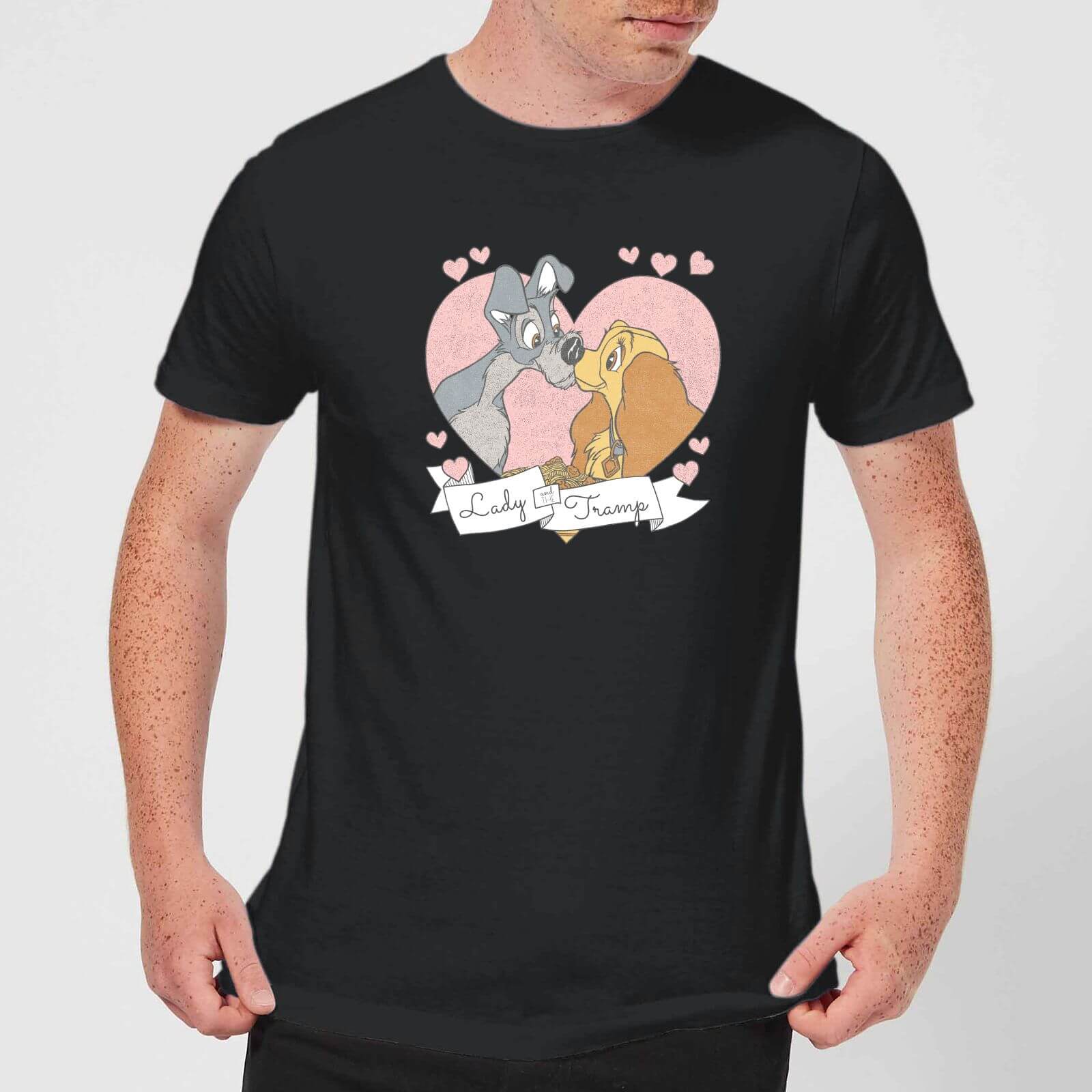 T-Shirt Disney Lilli e il Vagabondo Love - Nero - Uomo - S