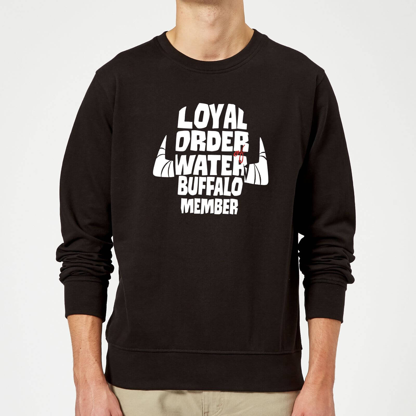 The Flintstones Loyal Order Of Water Buffalo Member Sweatshirt - Black - L - Black
