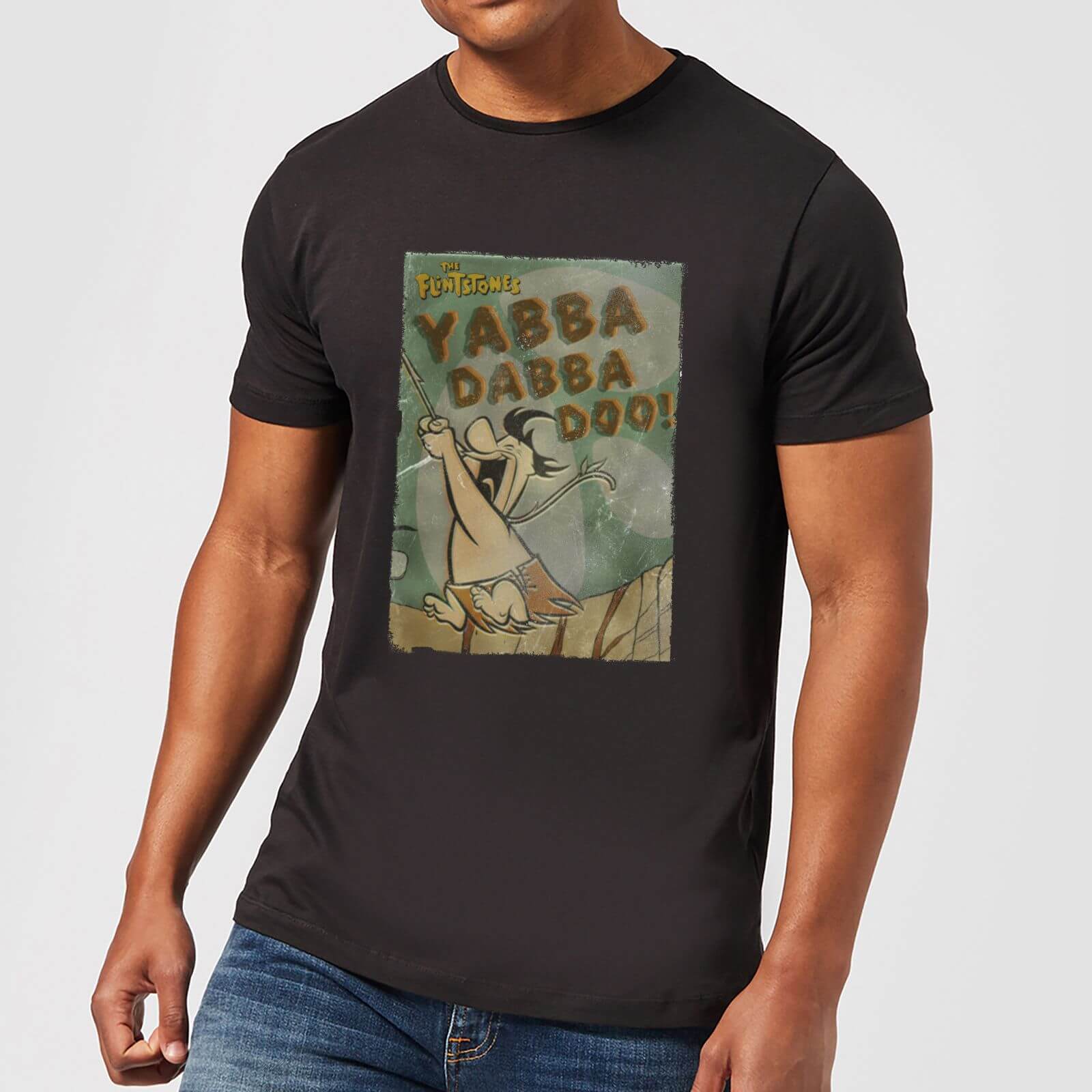 The Flintstones Yabba Dabba Doo! Men's T-Shirt - Black - XS