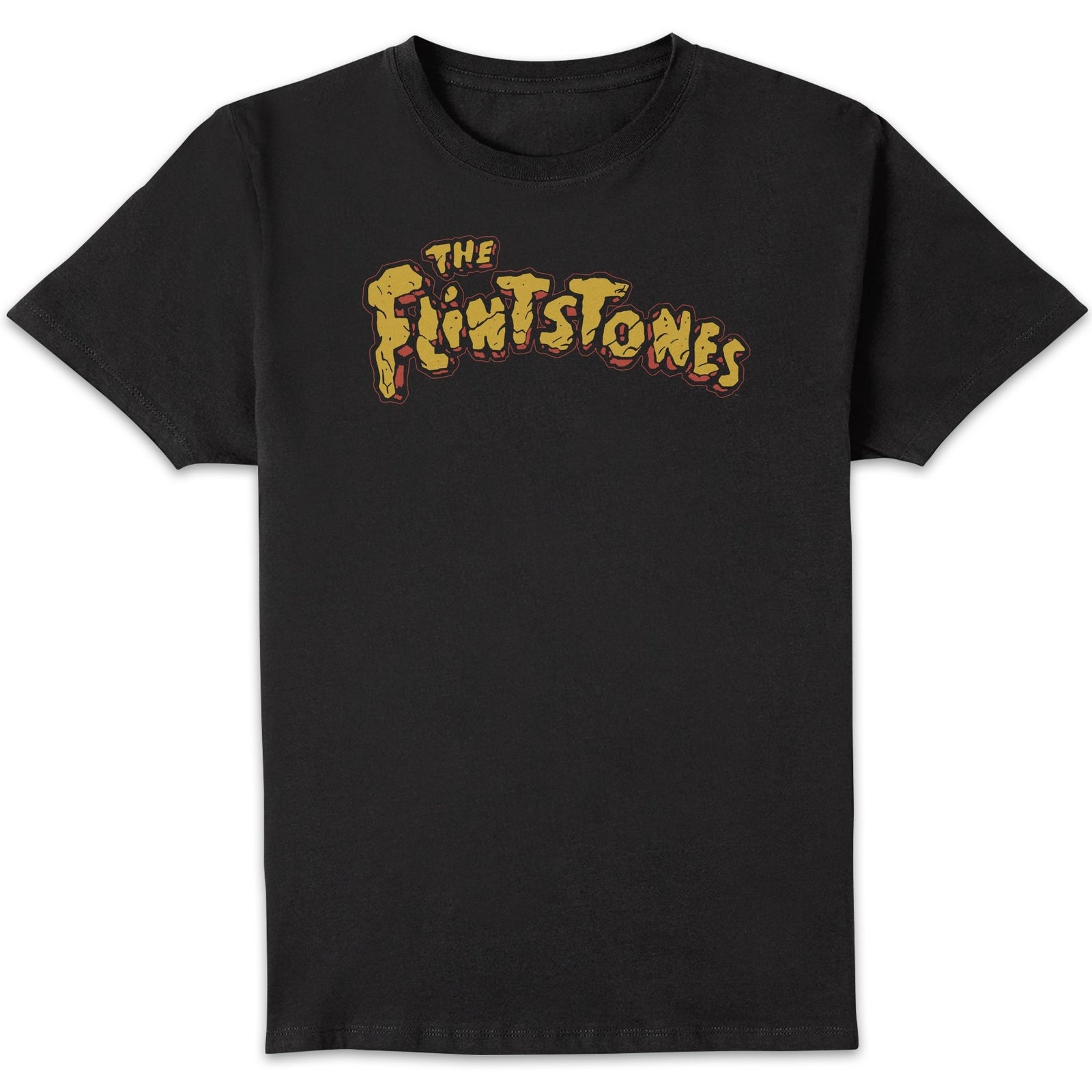 The Flintstones Logo Men's T-Shirt - Black - 4XL