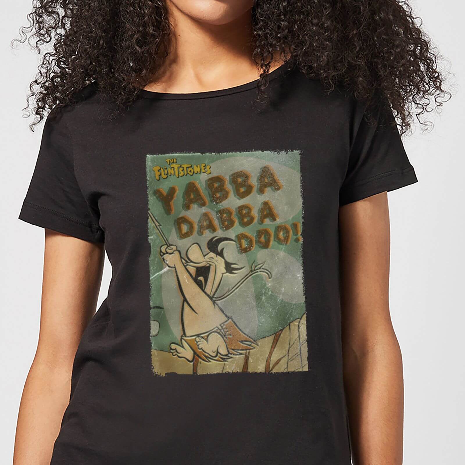 The Flintstones Yabba Dabba Doo! Women's T-Shirt - Black - S - Black
