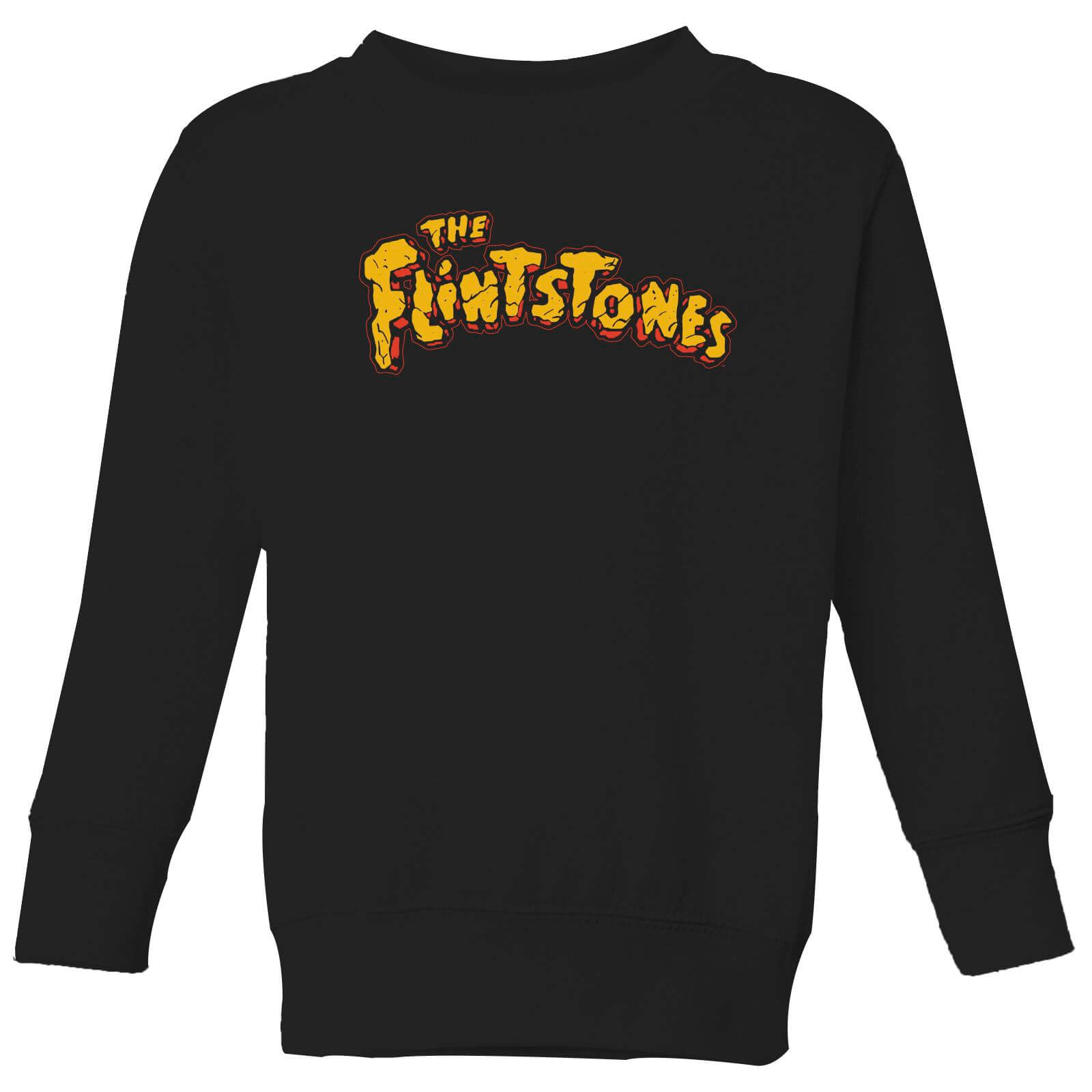 The Flintstones Logo Kids' Sweatshirt - Black - 146/152 (11-12 jaar) - Zwart