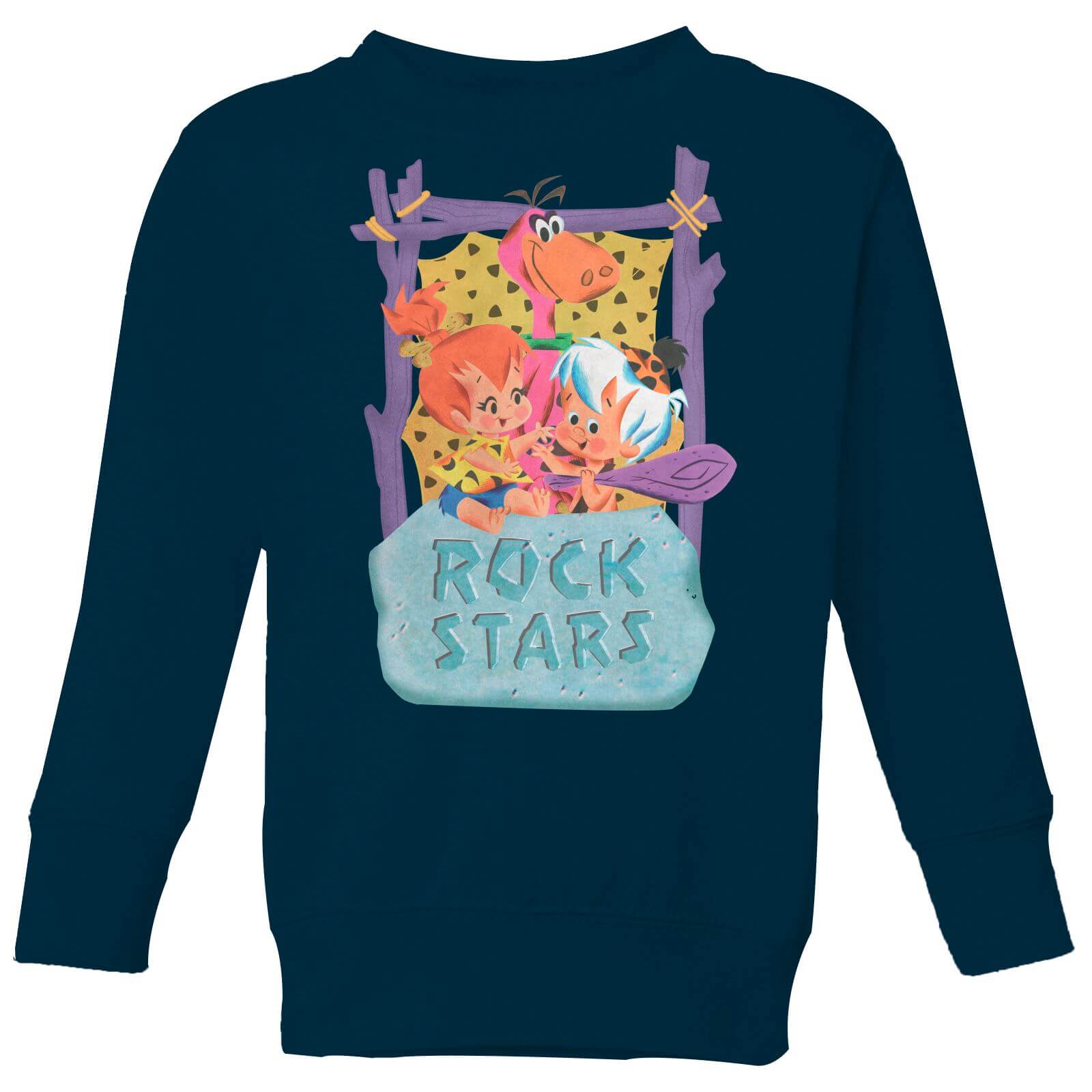 The Flintstones Rock Stars Kids' Sweatshirt - Navy - 146/152 (11-12 jaar) - Navy blauw