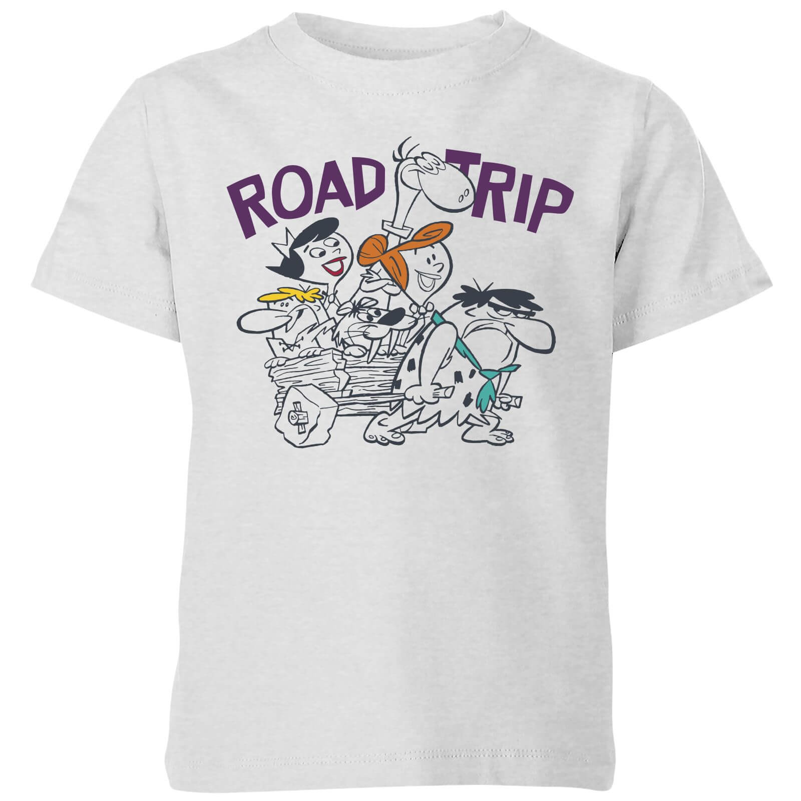 The Flintstones Road Trip Kids' T-Shirt - Grey - 98/104 (3-4 jaar) - Grijs