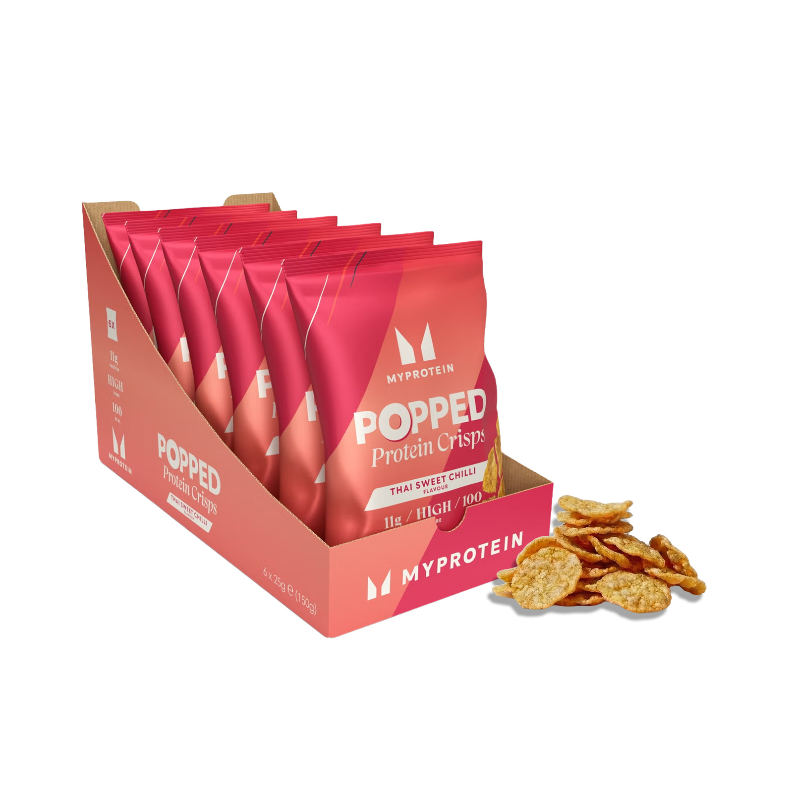 Myprotein UK MyProtein Popped Protein Crisps - Thai Sweet Chilli