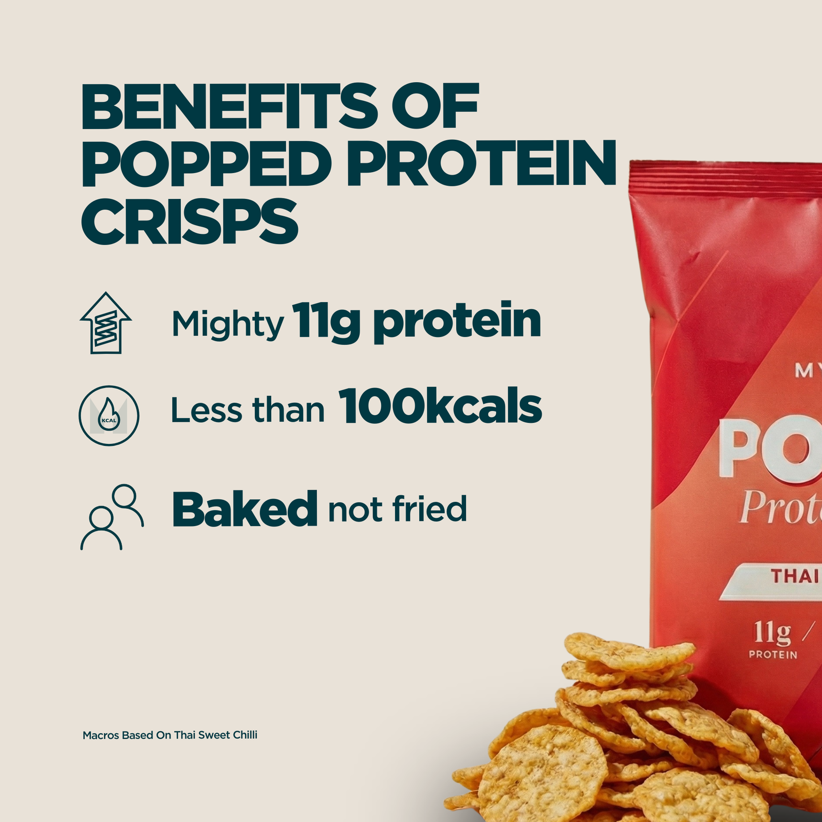 Myprotein Popped Protein Crisps - Thai Sweet Chilli