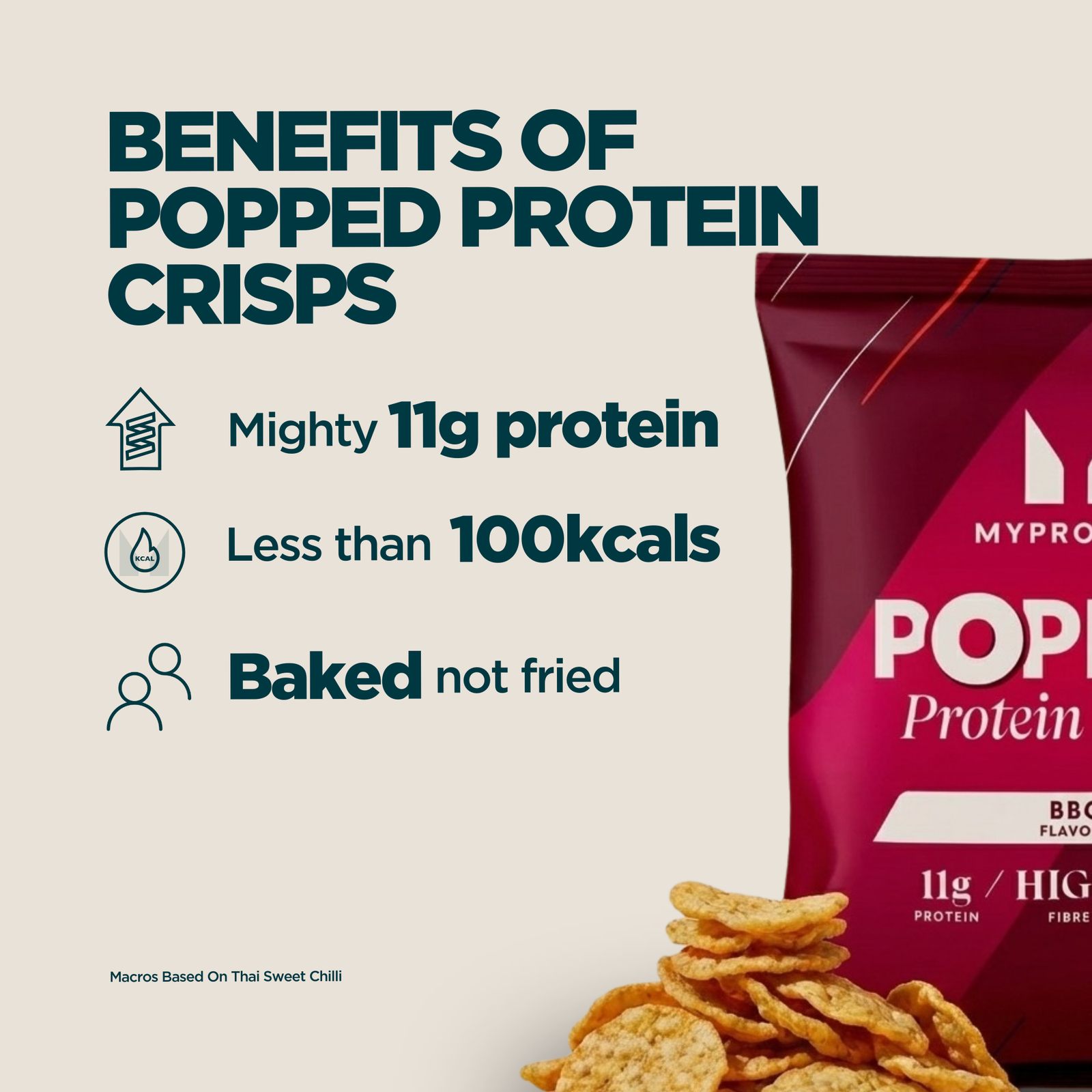 Myprotein Popped Protein Crisps - Barbecue