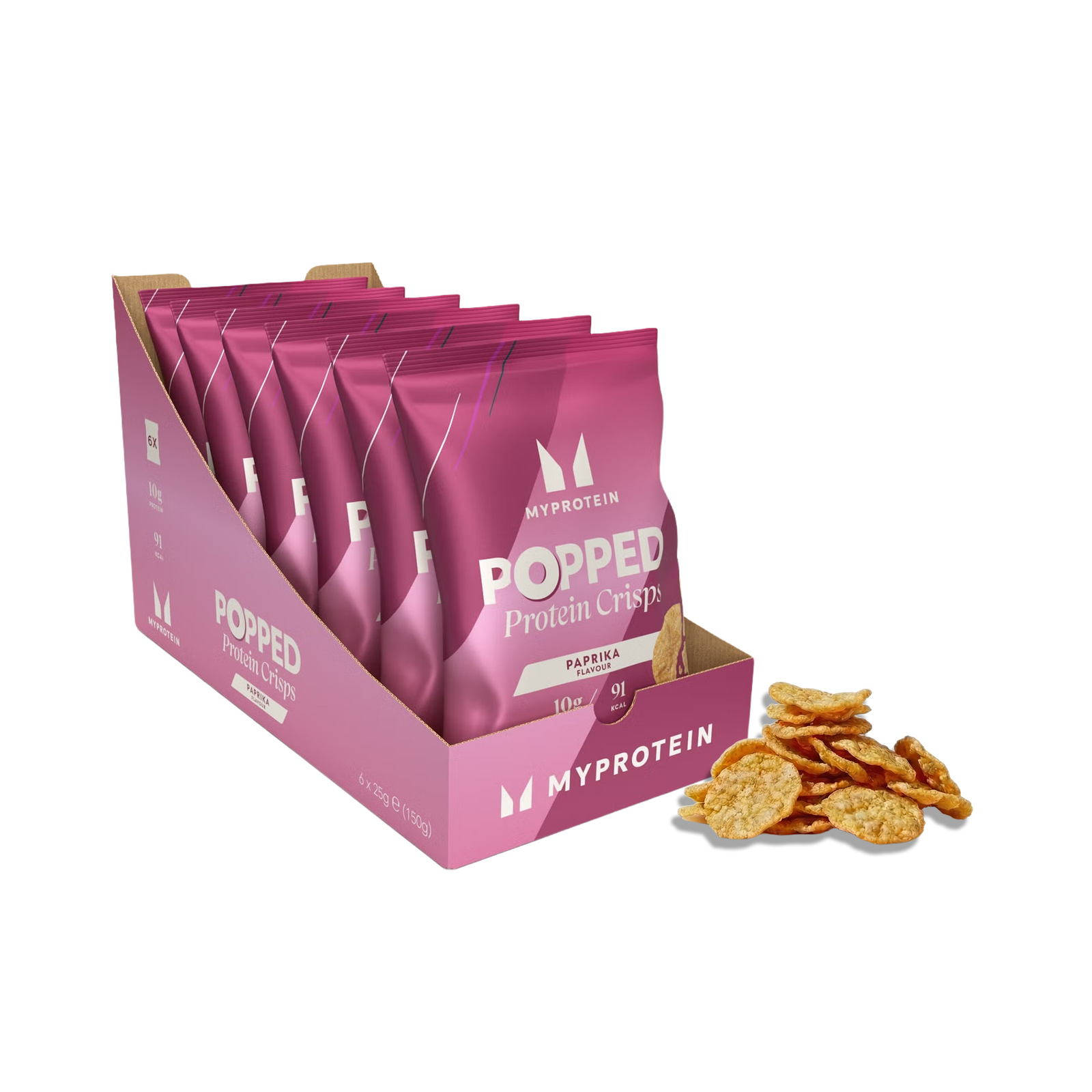 Myprotein UK MyProtein Popped Protein Crisps - Paprika