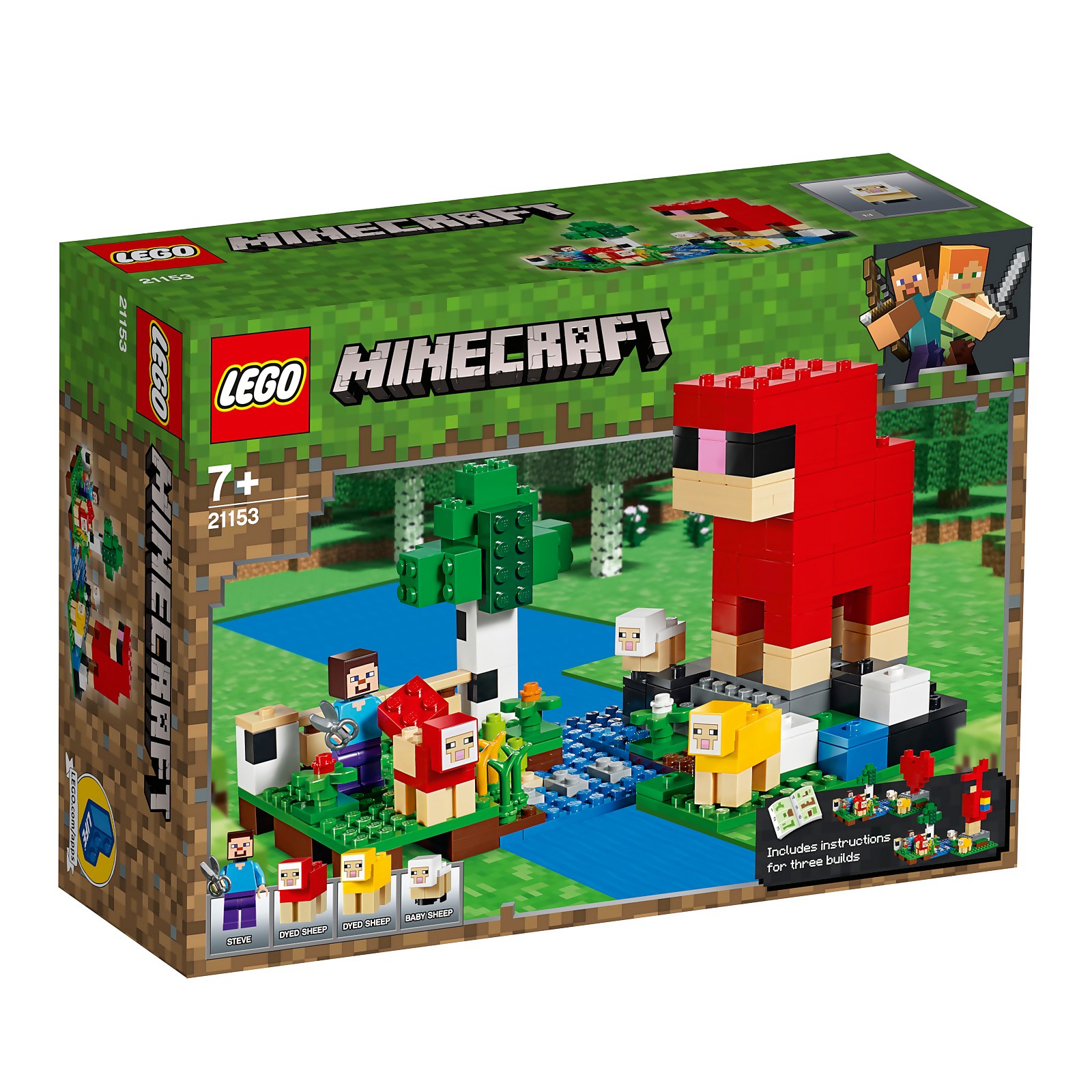 LEGO Minecraft: The Wool Farm Building Set (21153)