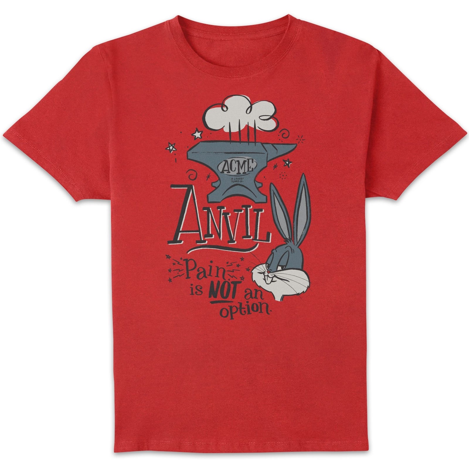 Looney Tunes ACME Anvil Homme T-shirt - Rouge