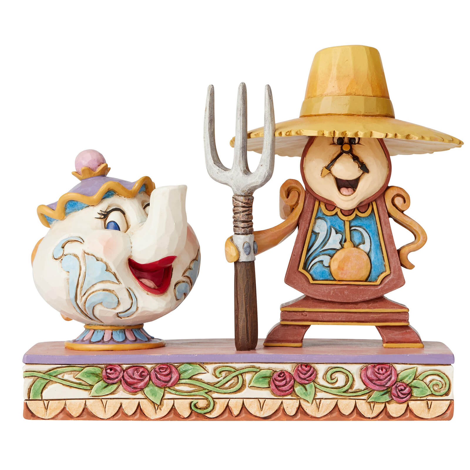 Disney Traditions Workin’ Round the Clock (Mrs. Potts and Cogsworth Figurine) 13.0cm