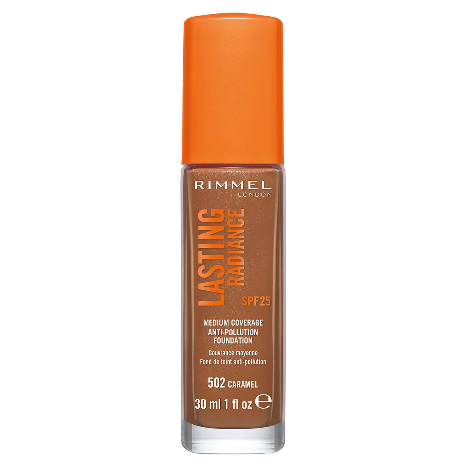 

Rimmel Lasting Radiance Foundation (Various Shades) - Caramel