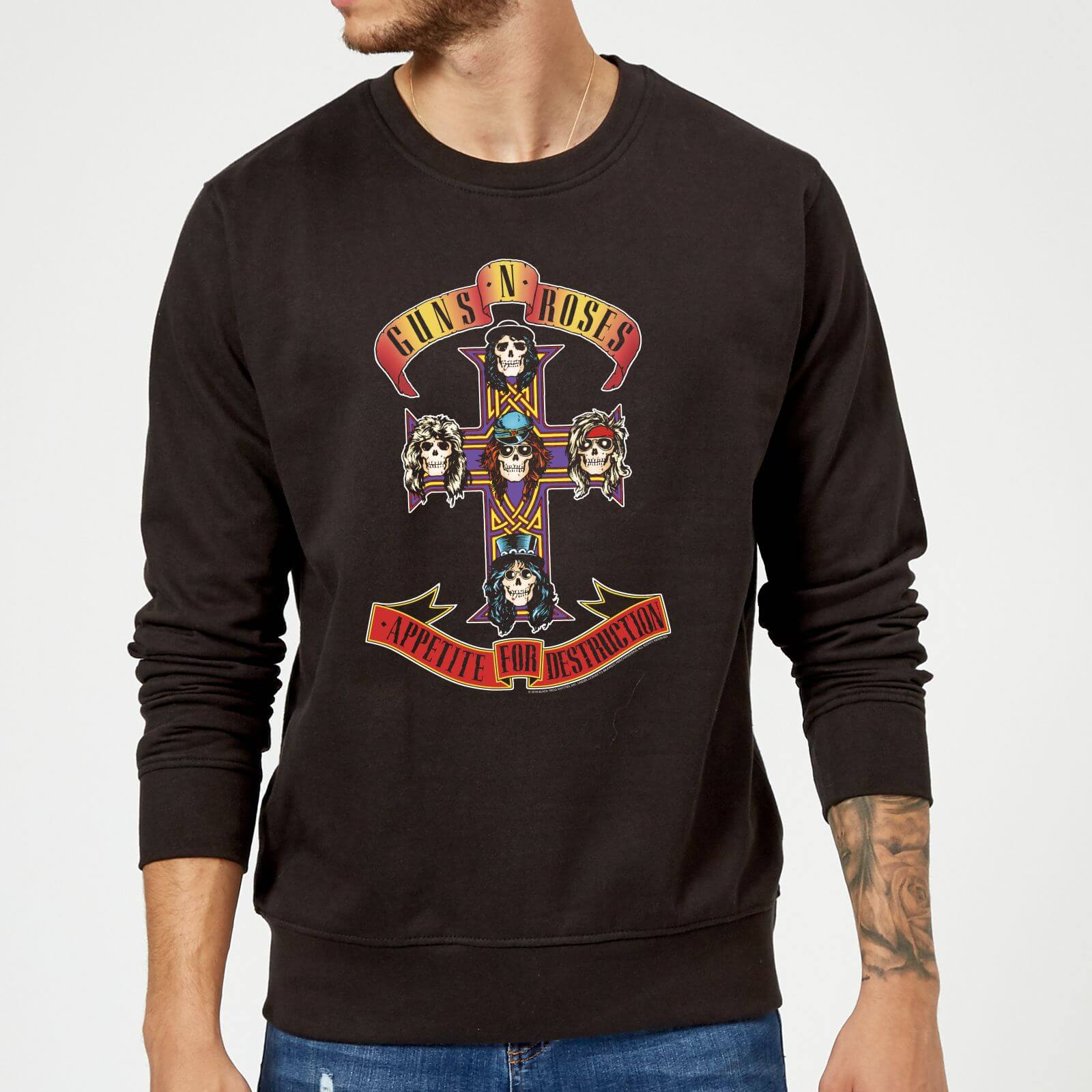 Guns N Roses Appetite For Destruction Sweatshirt - Black - S