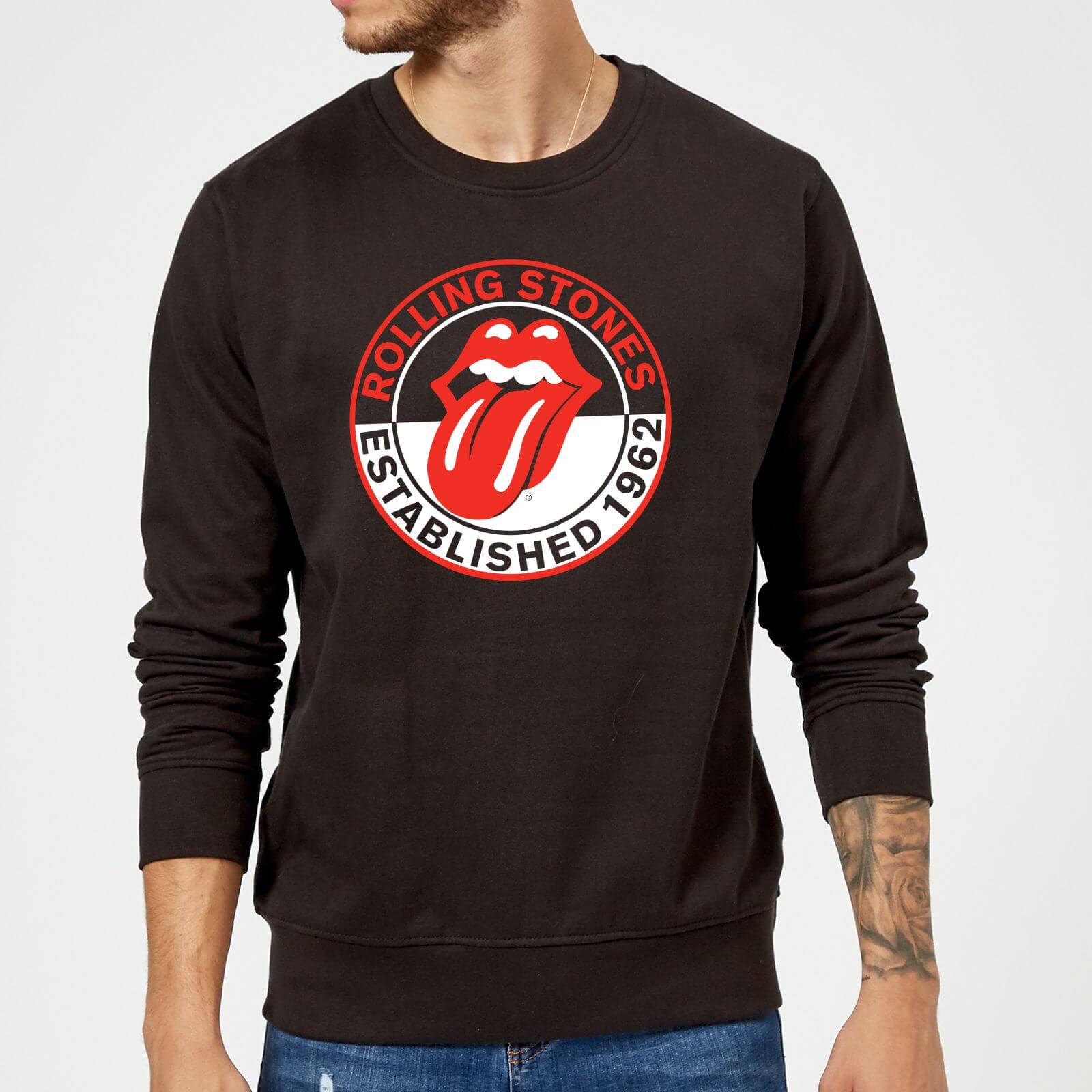 Rolling Stones Est 62 Sweatshirt - Black - L - Black