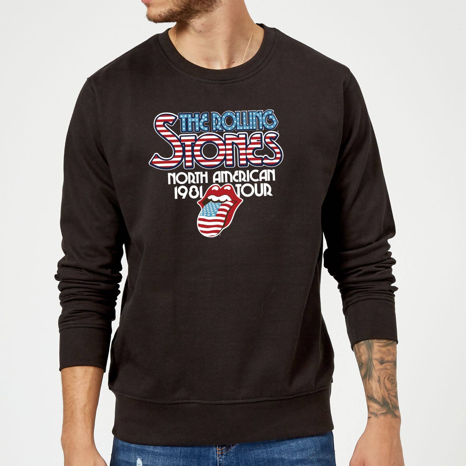 Rolling Stones 81 Tour Logo Sweatshirt - Black - L