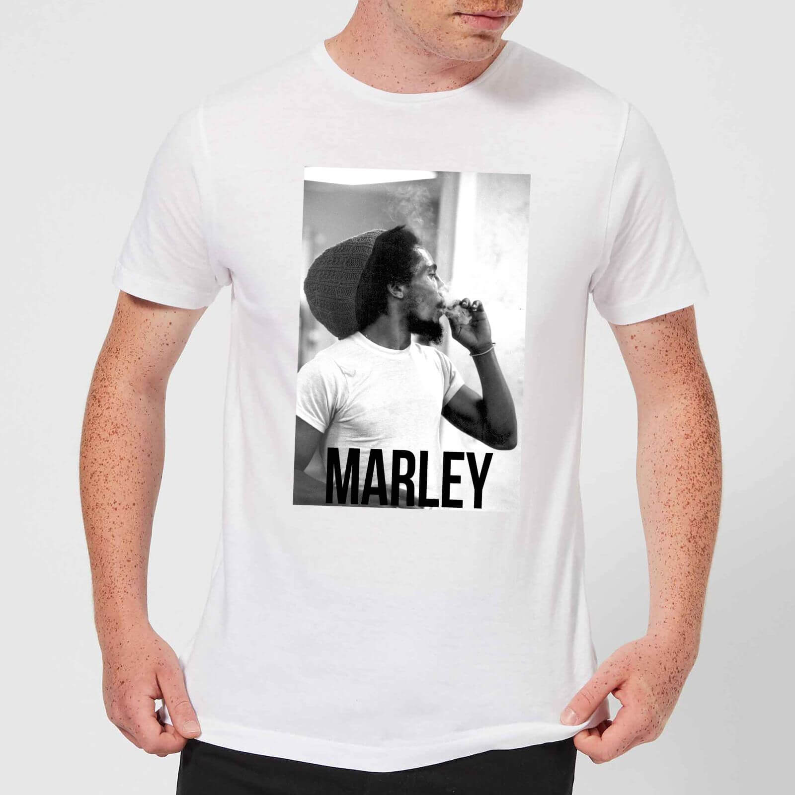 Bob Marley AB BM Herren T-Shirt - Weiß - S