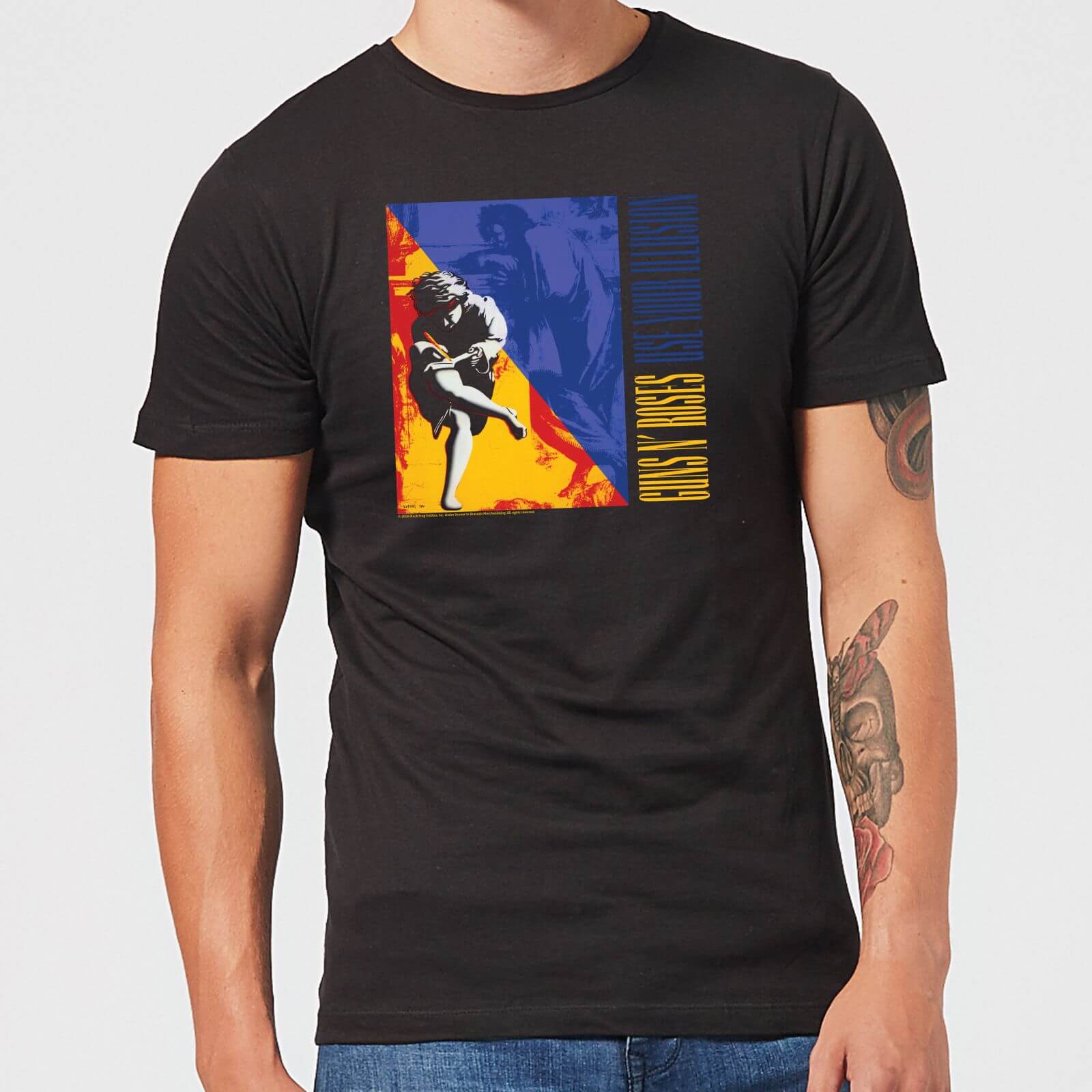 Guns N Roses Use Your Illusion Men's T-Shirt - Black - XS