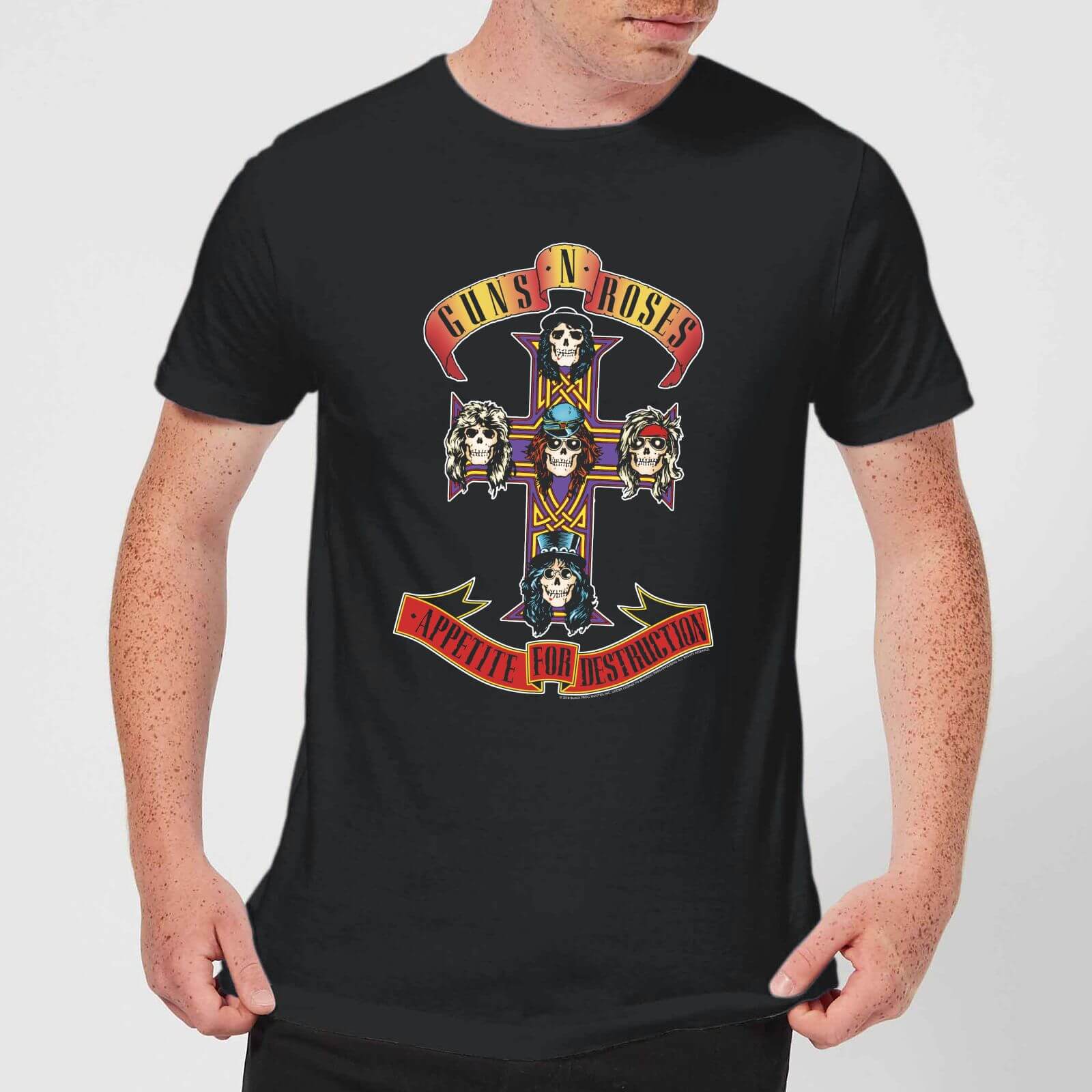 Guns N Roses Appetite For Destruction Men's T-Shirt - Black - XS