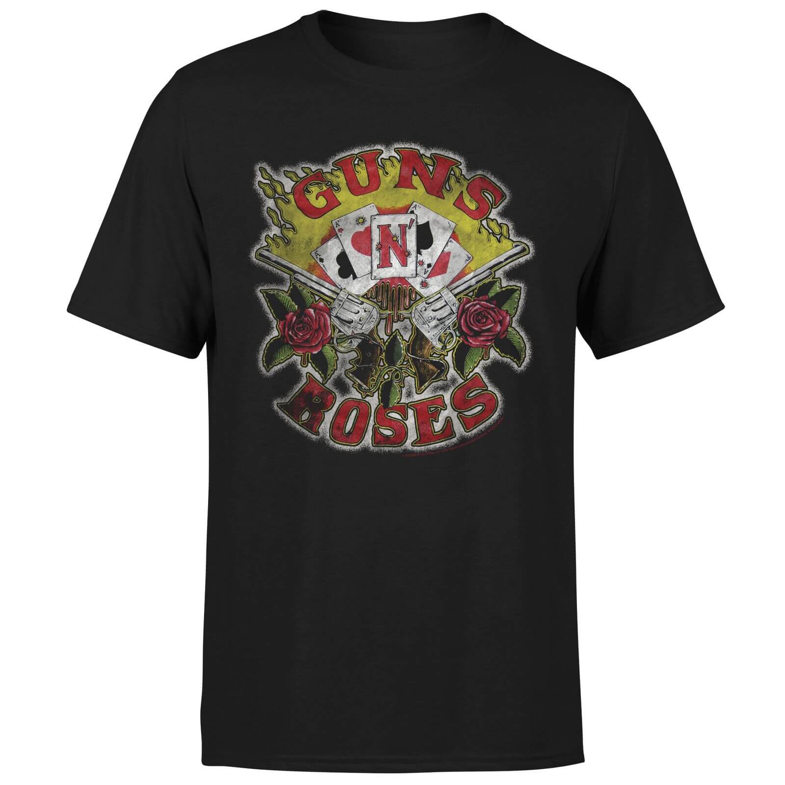 

Guns N Roses Cards Men's T-Shirt - Black - L