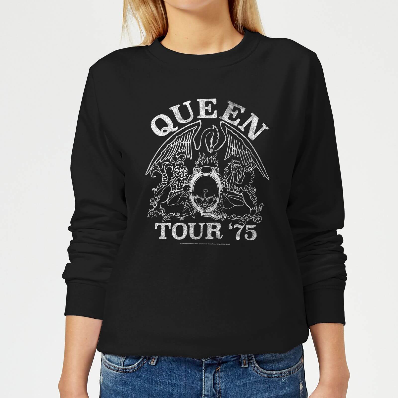 Queen Tour 75 Women's Sweatshirt - Black - XS
