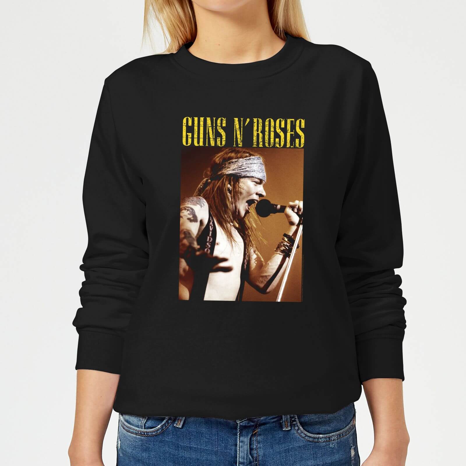 Guns N Roses Axel Live Women's Sweatshirt - Black - XS - Black
