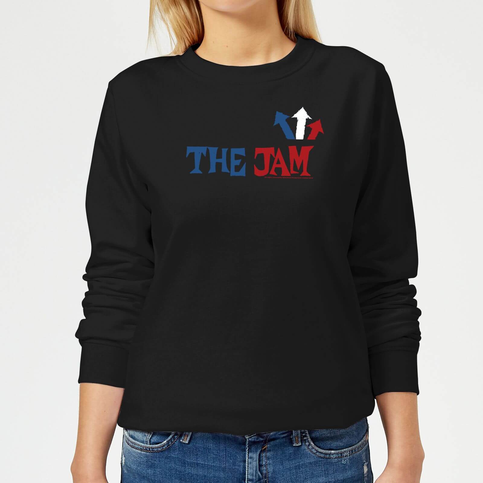 The Jam Text Logo Women's Sweatshirt - Black - S - Black