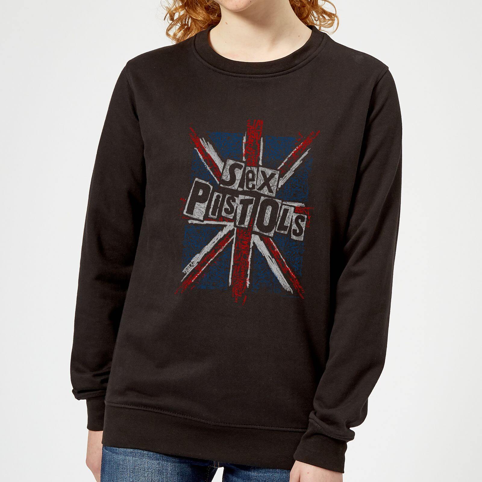 Sex Pistols Union Jack Women's Sweatshirt - Black - L - Black