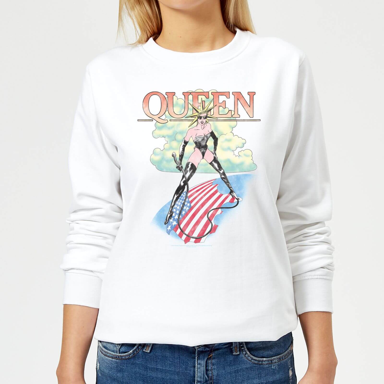 Queen Vintage Tour Women's Sweatshirt - White - XS - White