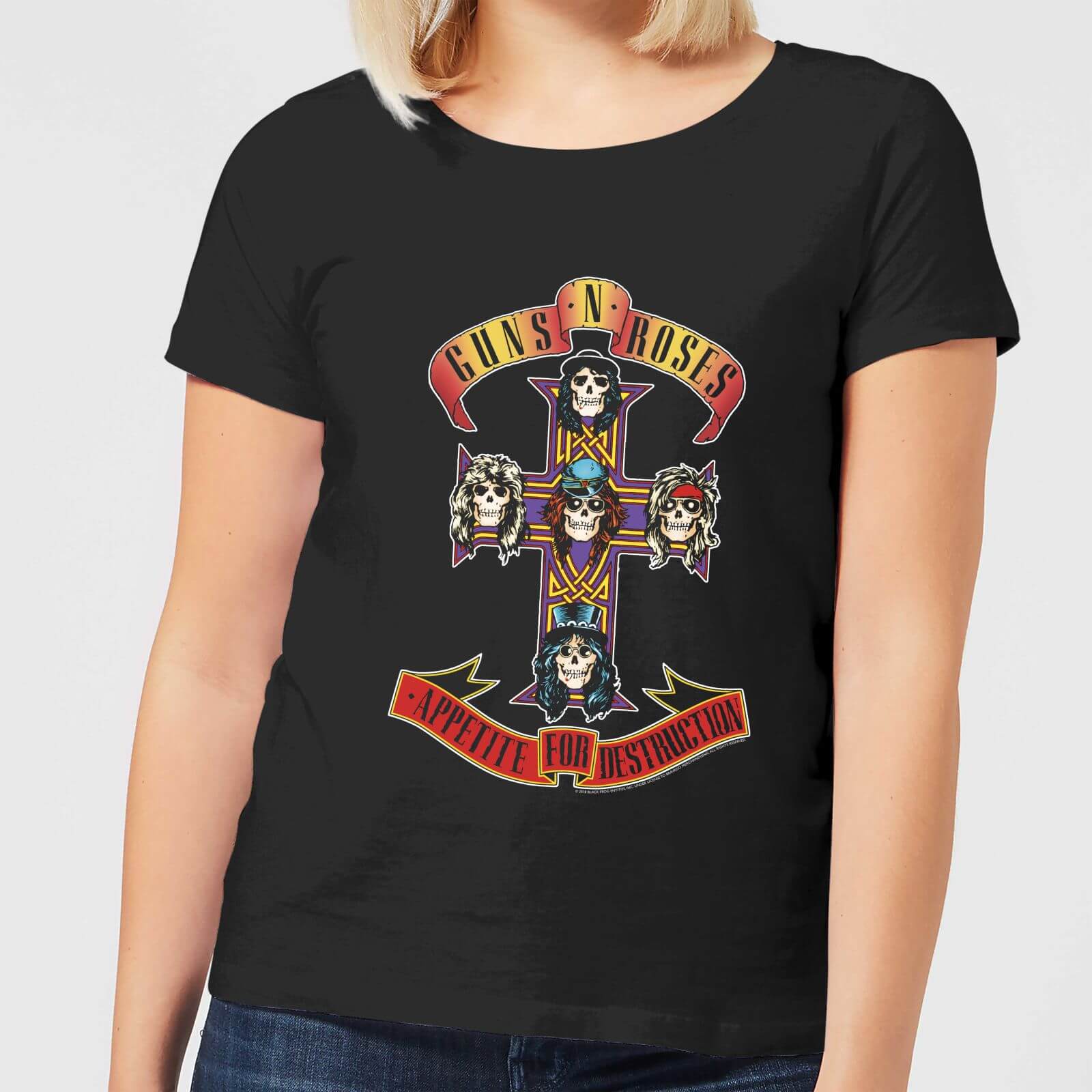 Guns N Roses Appetite For Destruction Damen T-Shirt - Schwarz - M