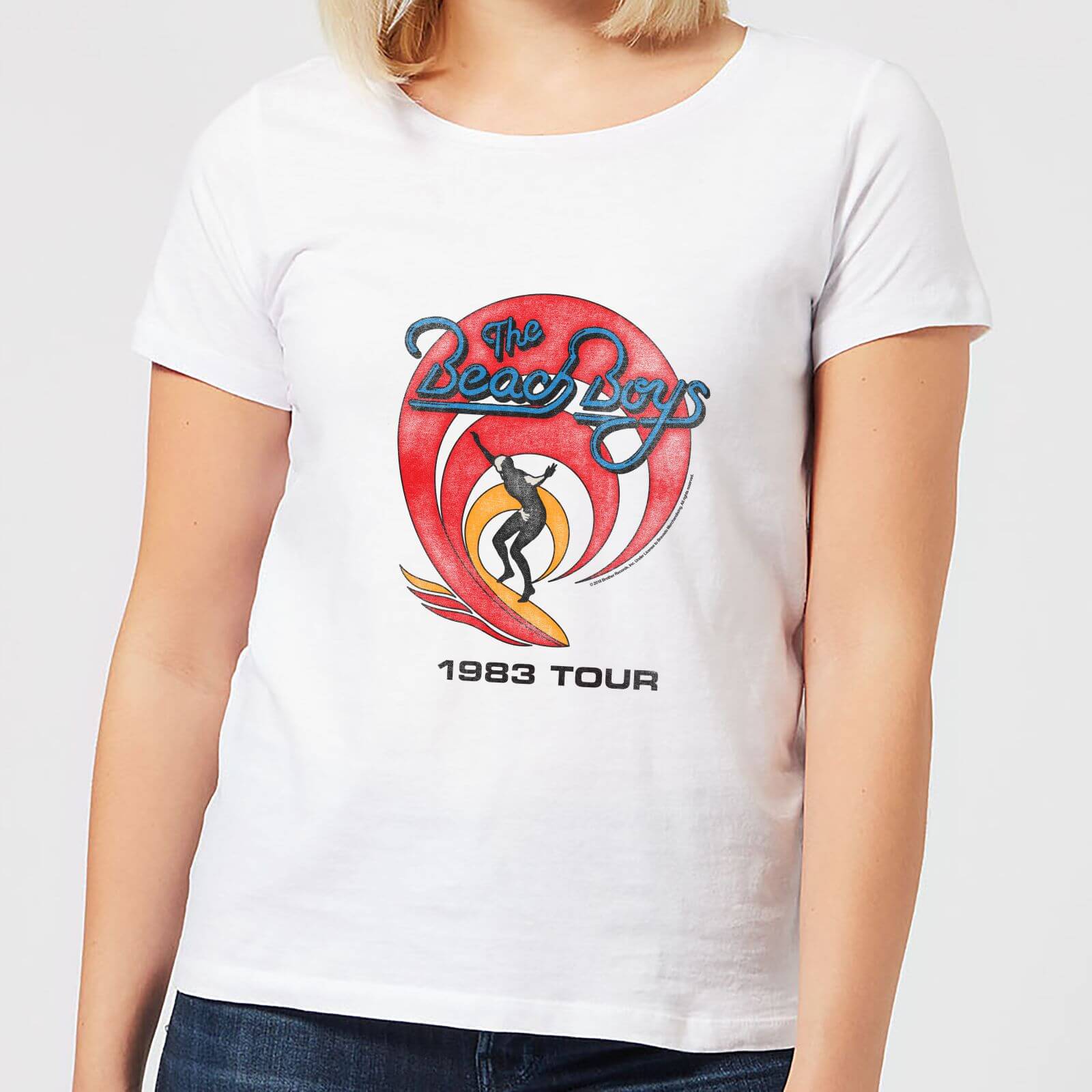 The Beach Boys Surfer 83 Women's T-Shirt - White - S