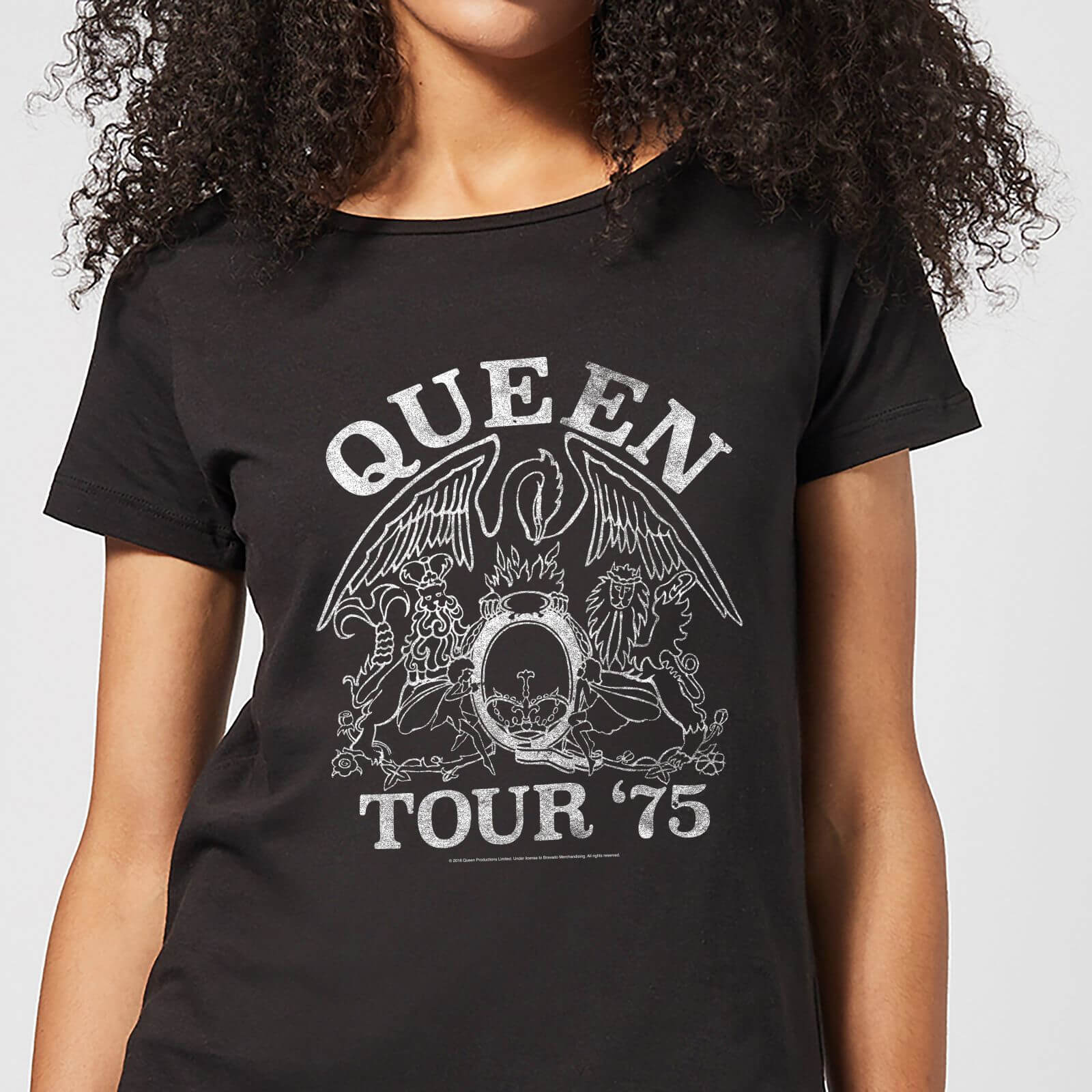 Queen Tour 75 Women's T-Shirt - Black - XL